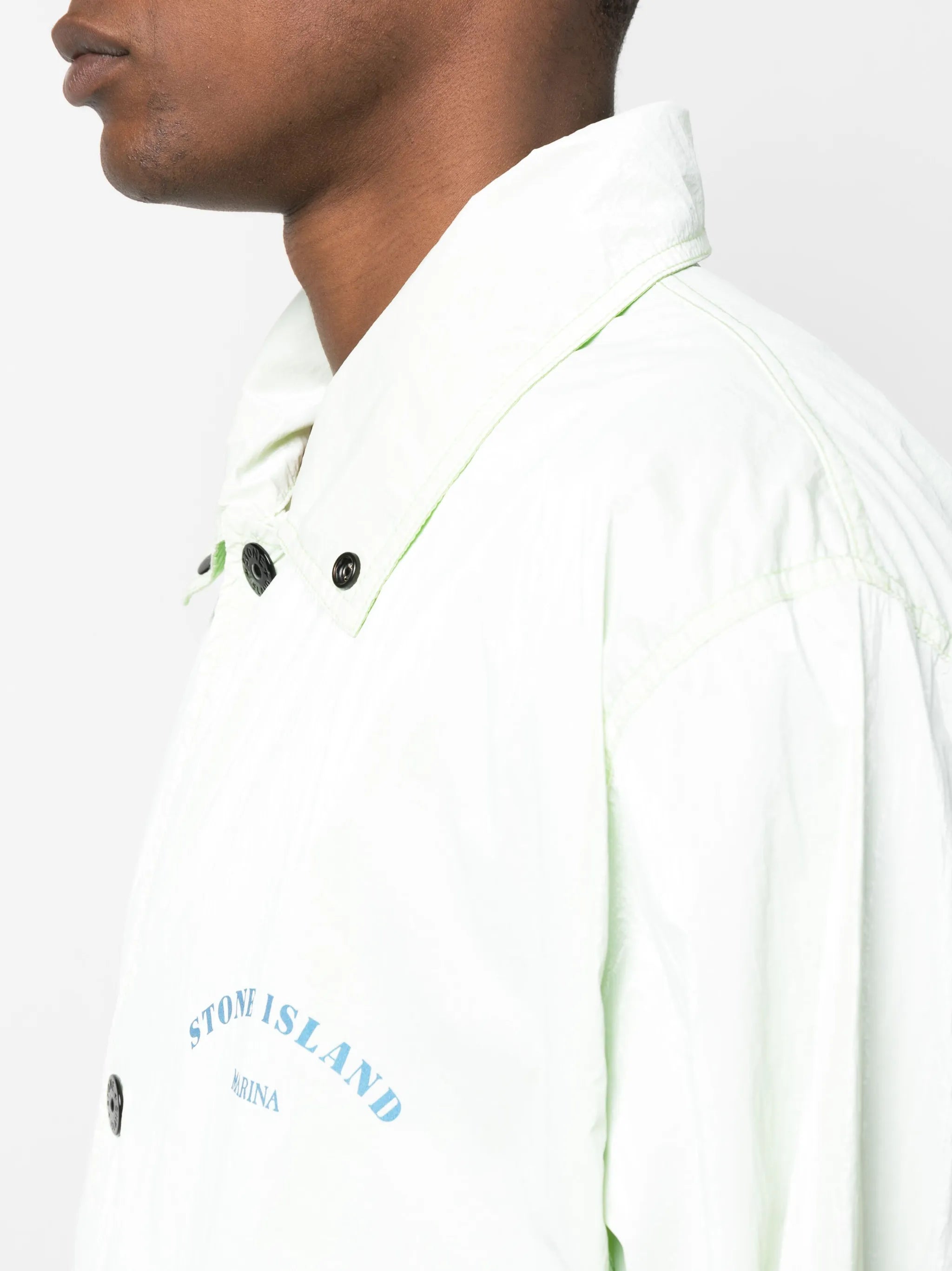 Marina logo-print hooded jacket