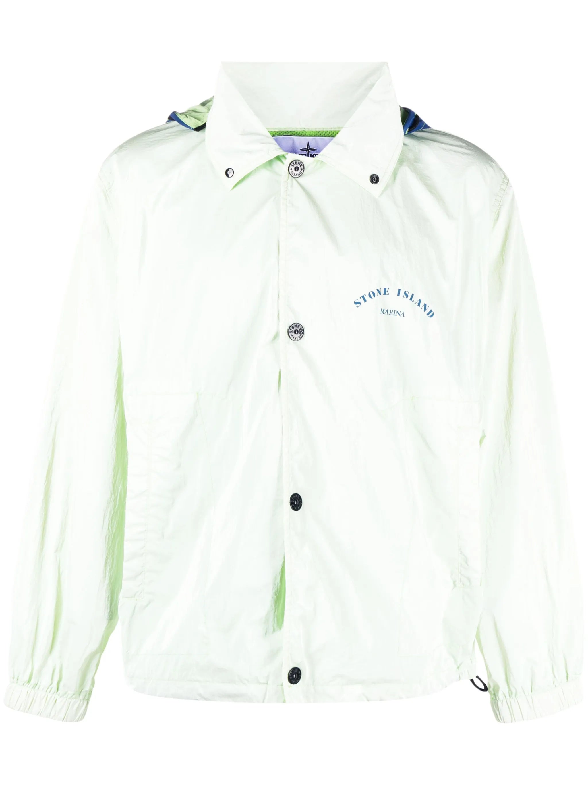 Marina logo-print hooded jacket