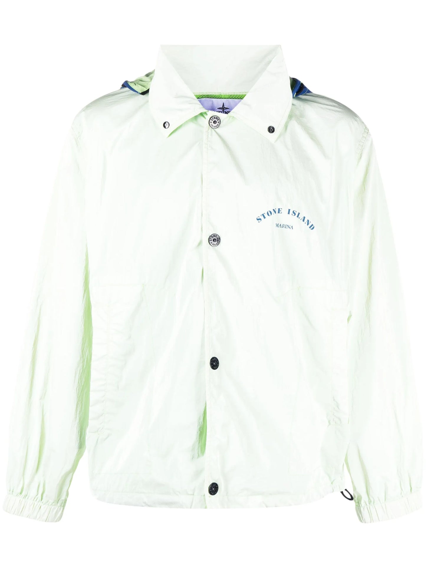 Marina logo-print hooded jacket