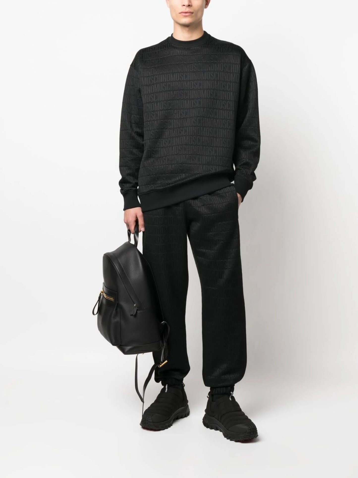all-over logo-print track pants