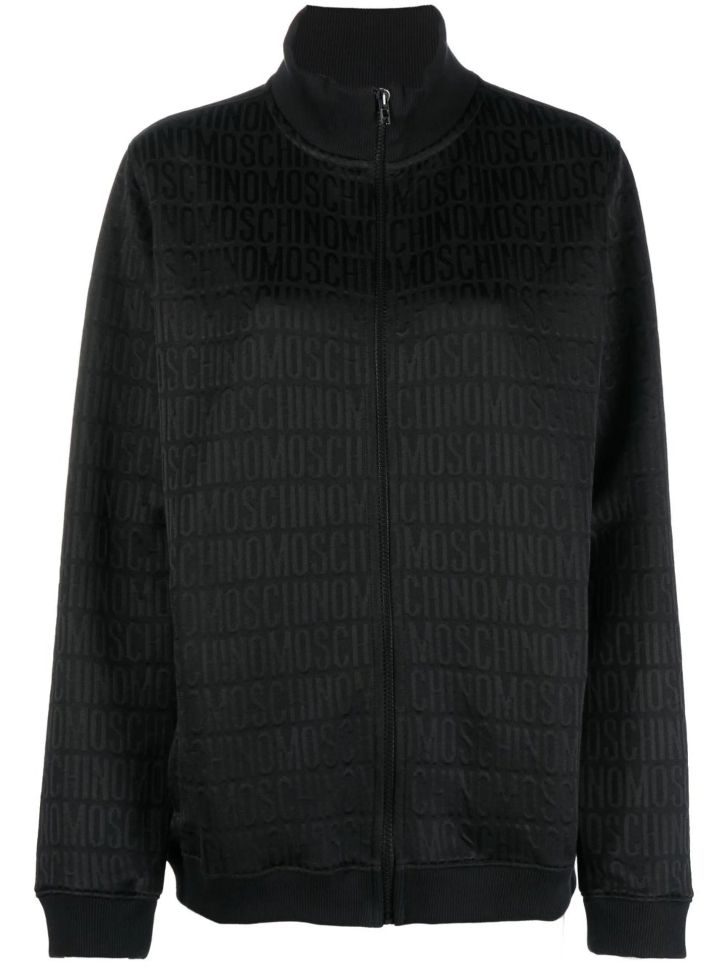 all-over debossed logo sweatshirt