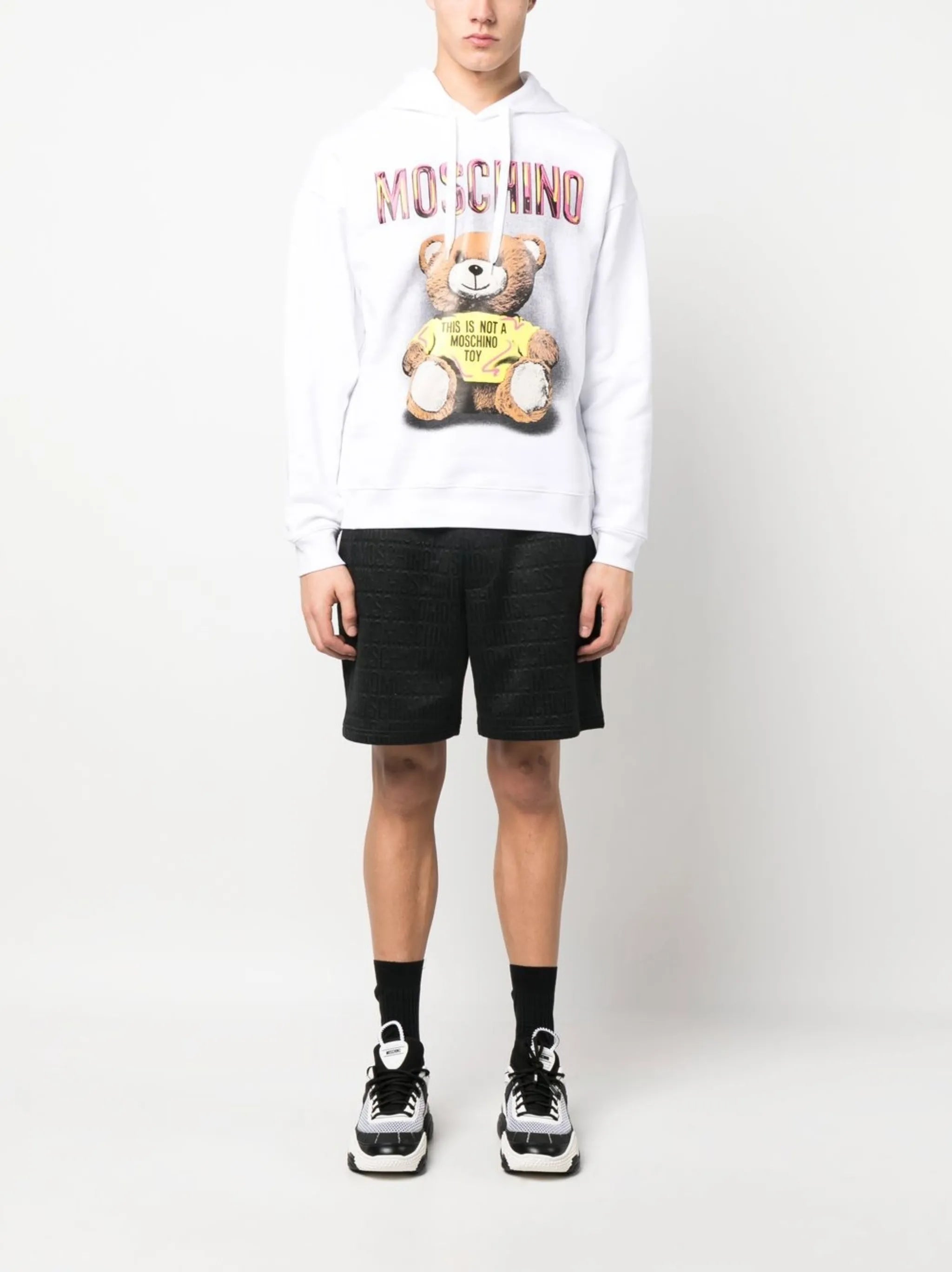 Teddy graphic-print hoodie