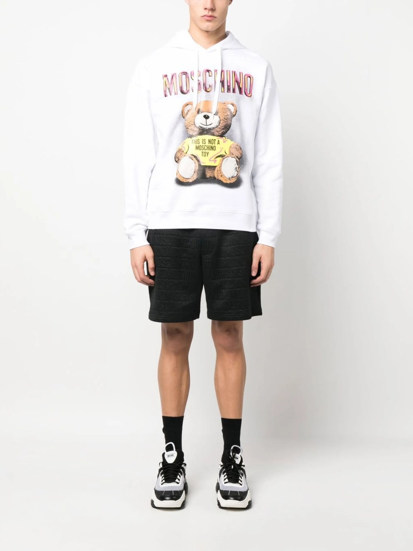 Teddy graphic-print hoodie