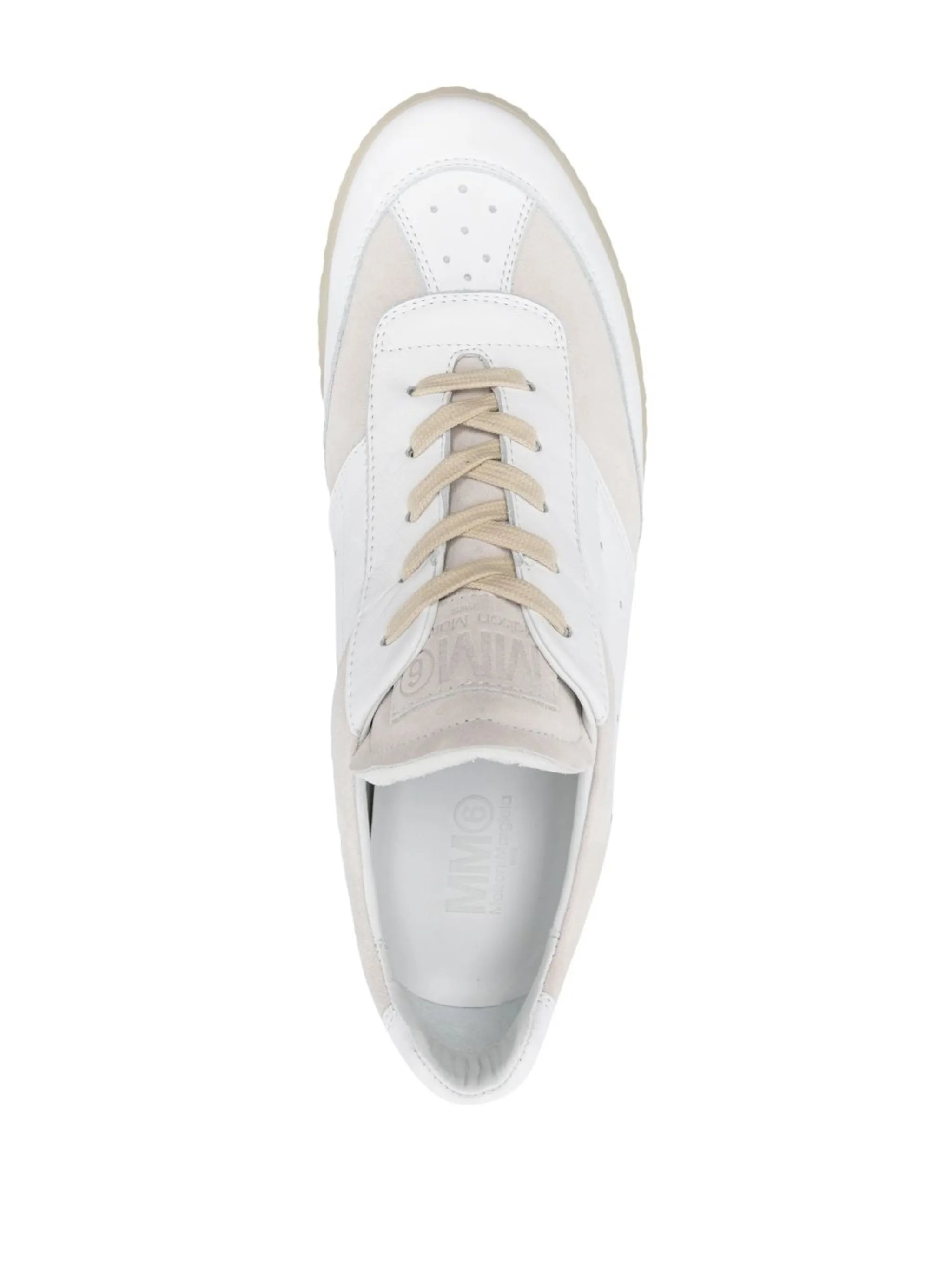 panelled low-top sneakers