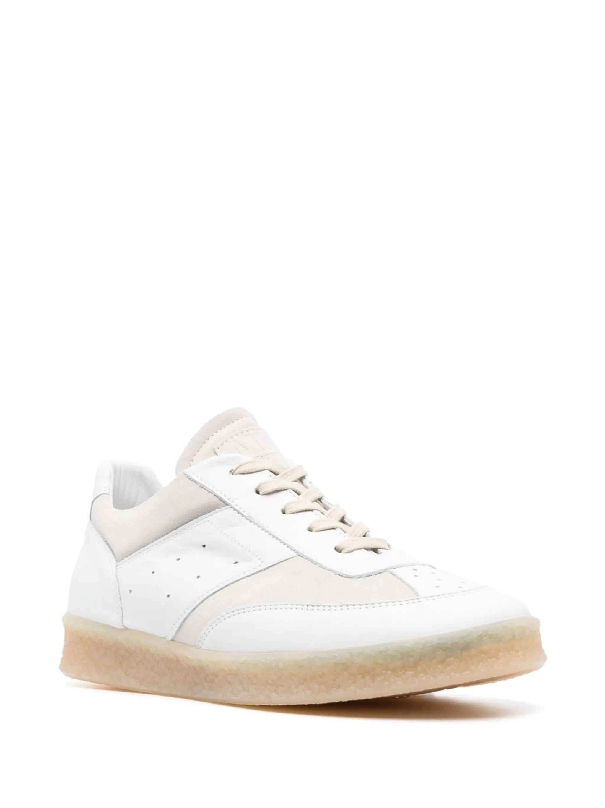 panelled low-top sneakers