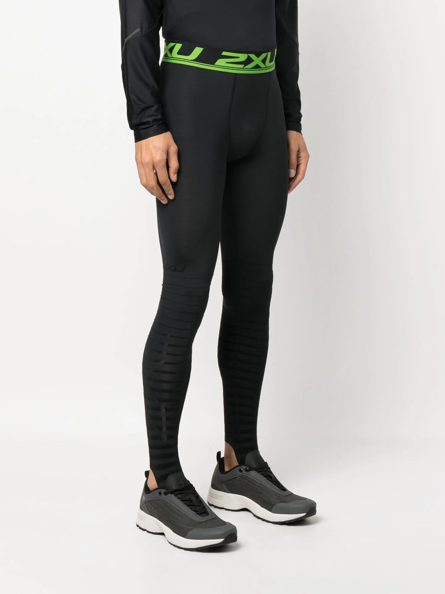 logo-waistband compression tights