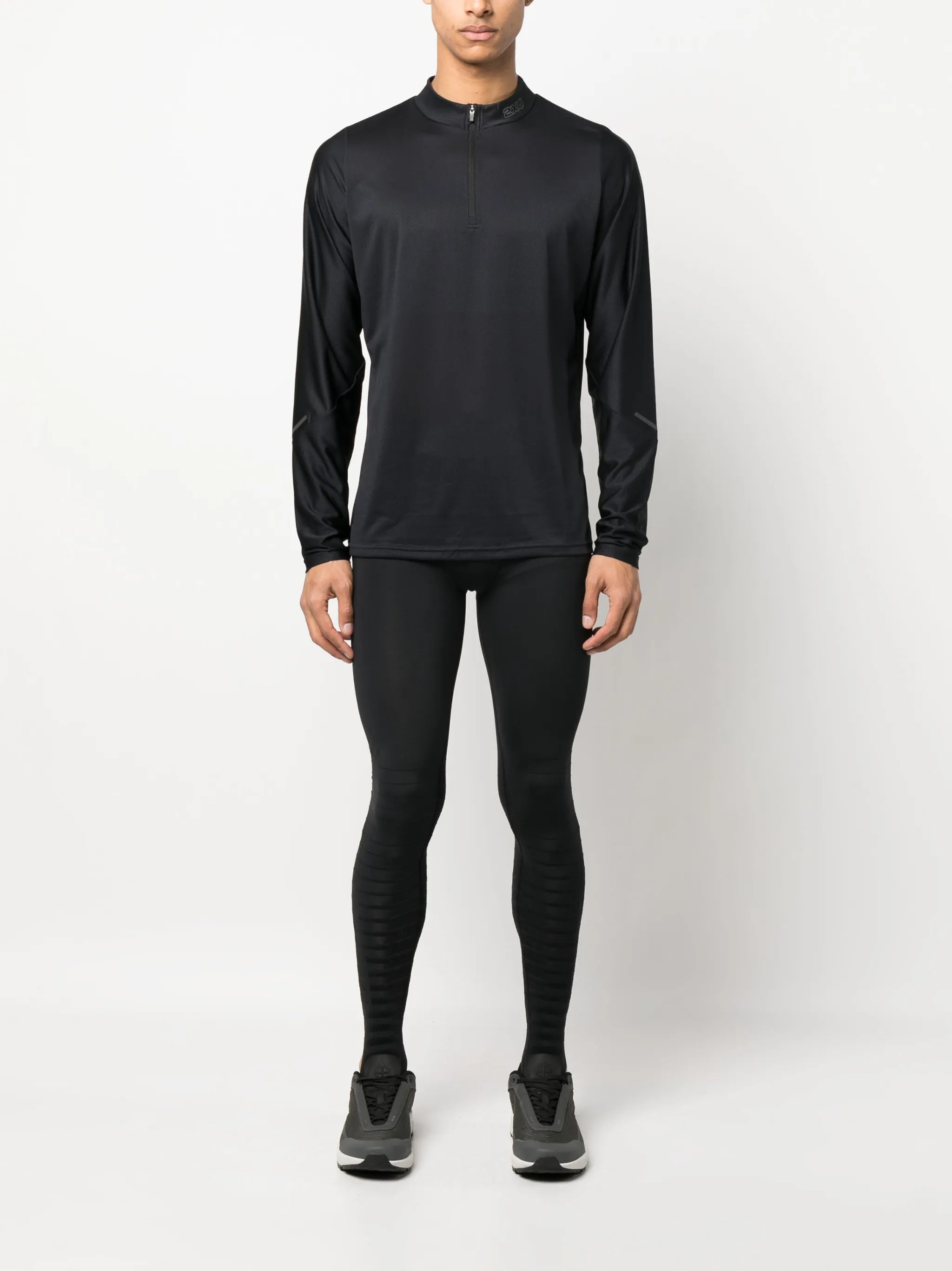 logo-waistband compression tights