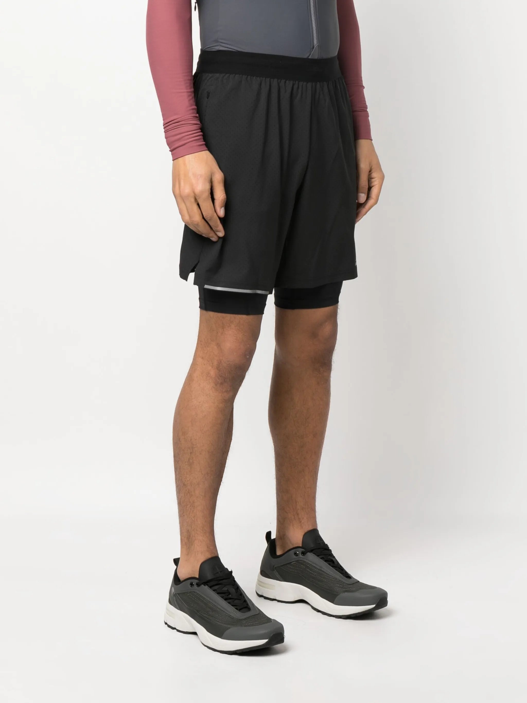 double layered sport shorts