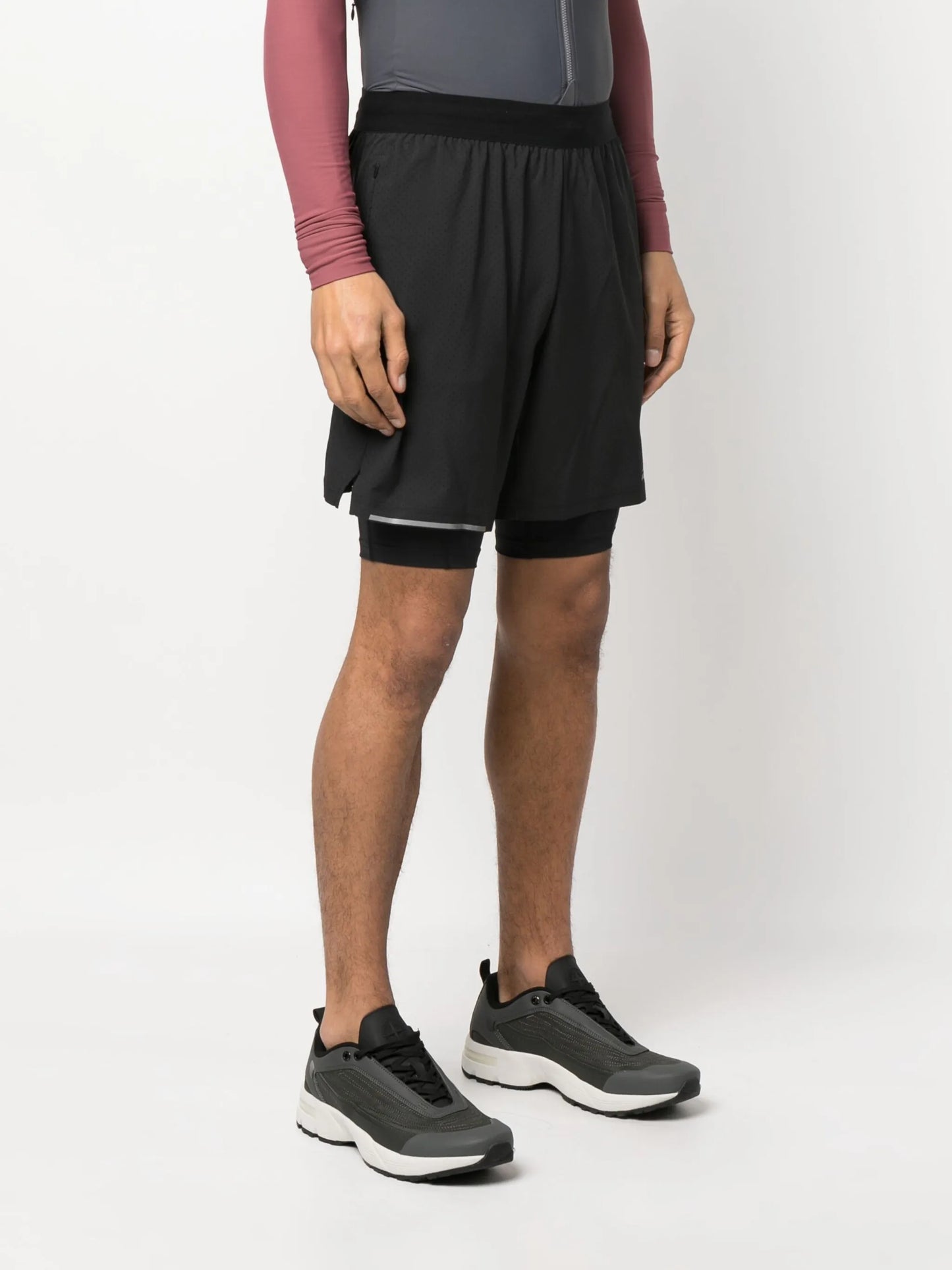 double layered sport shorts