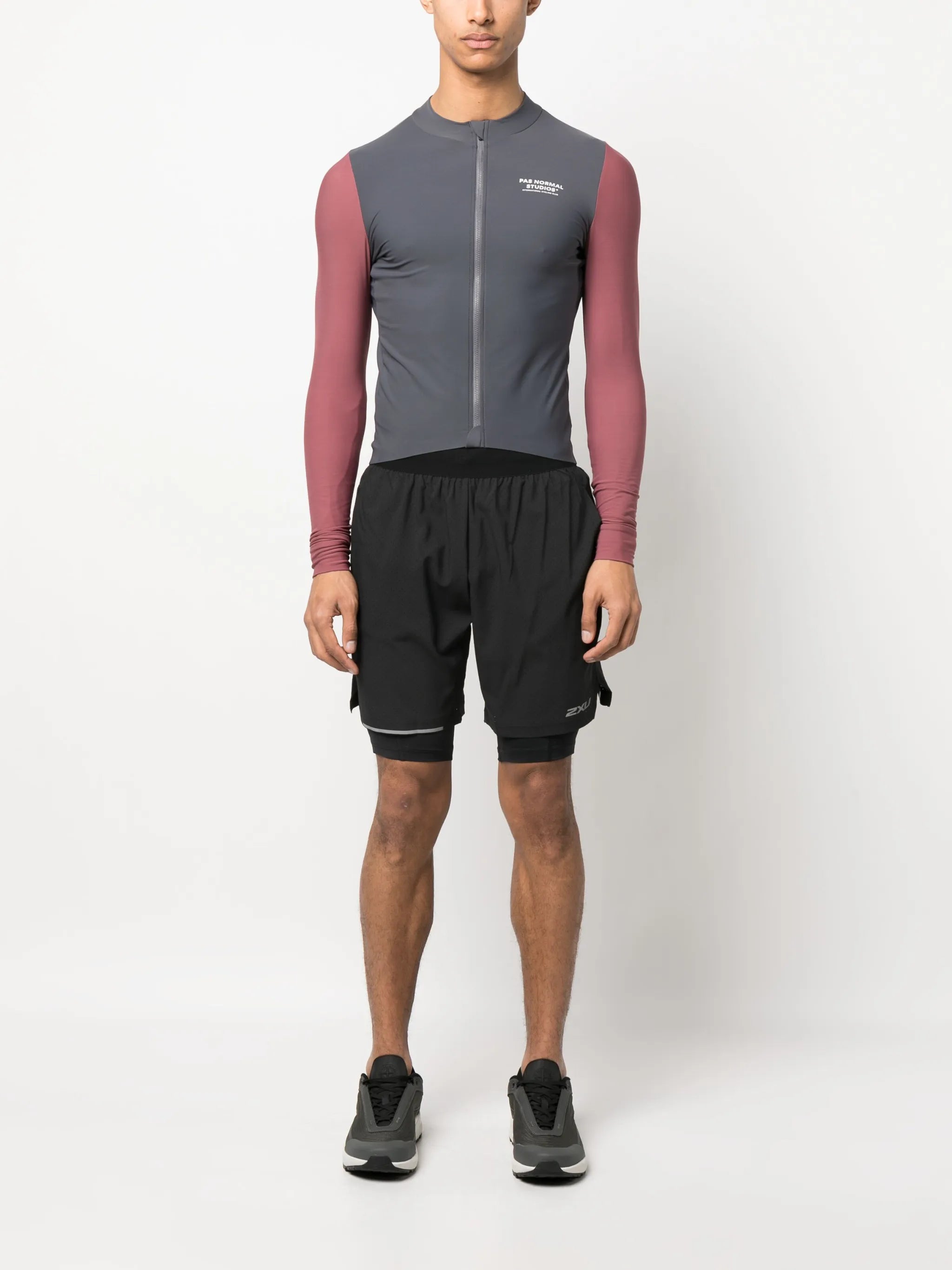 double layered sport shorts