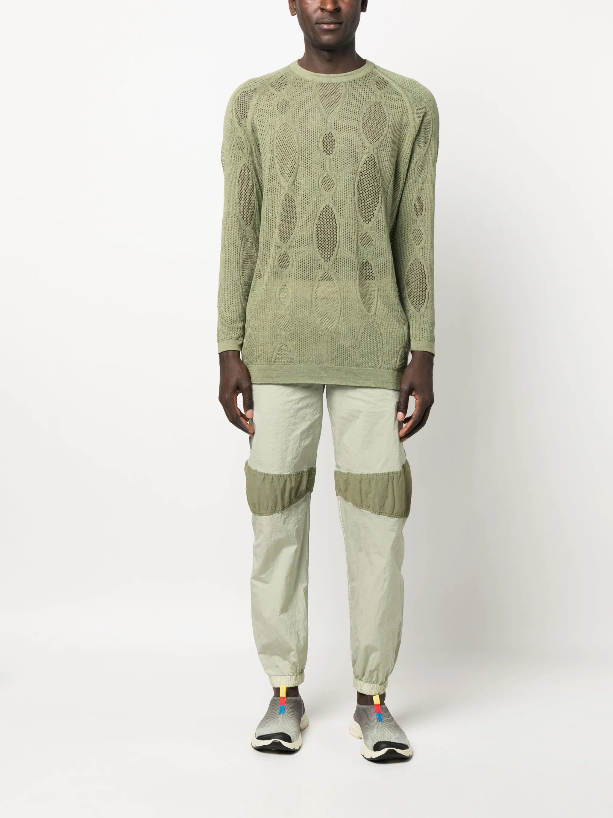 panelled-design track pants