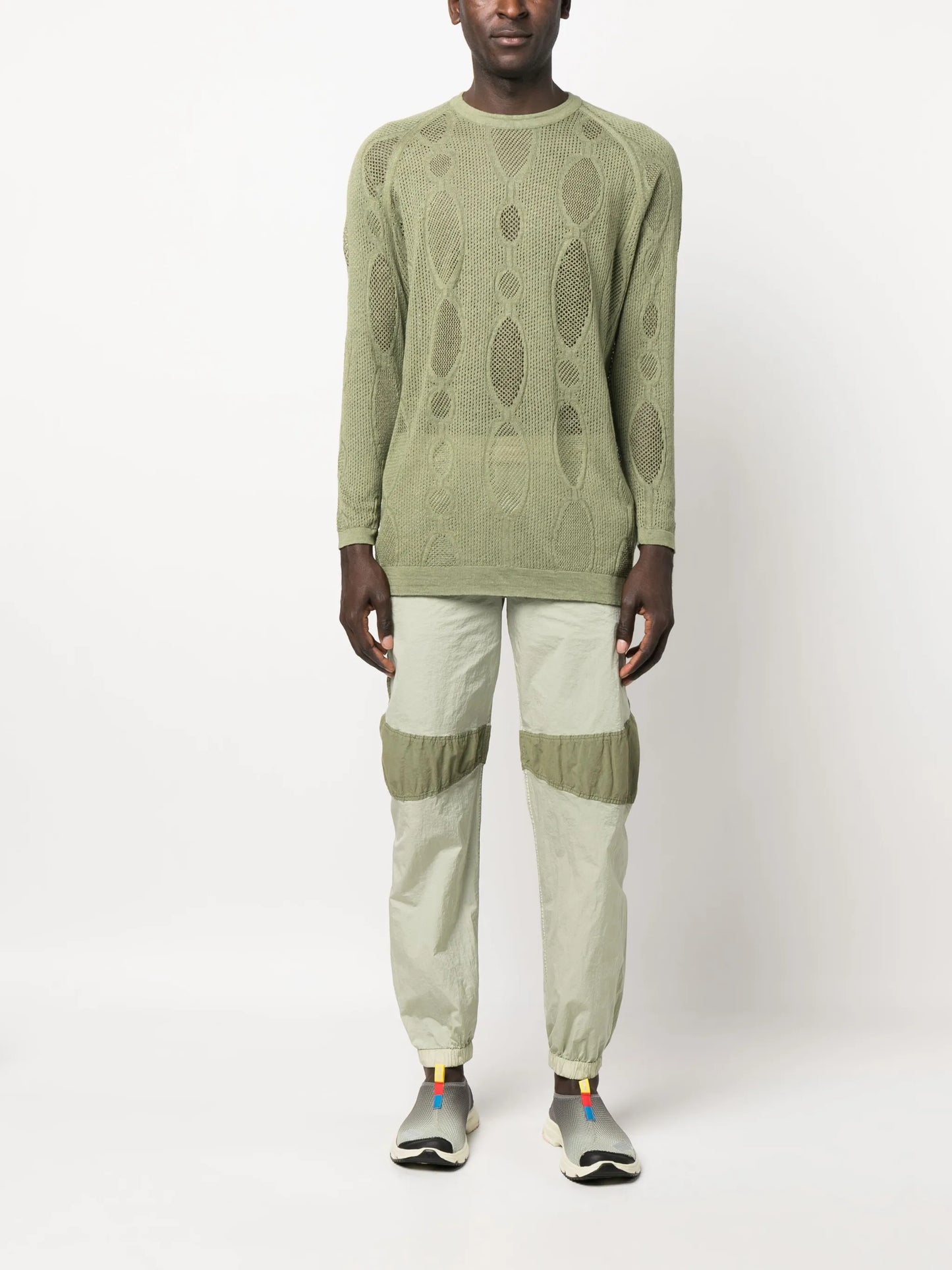 panelled-design track pants