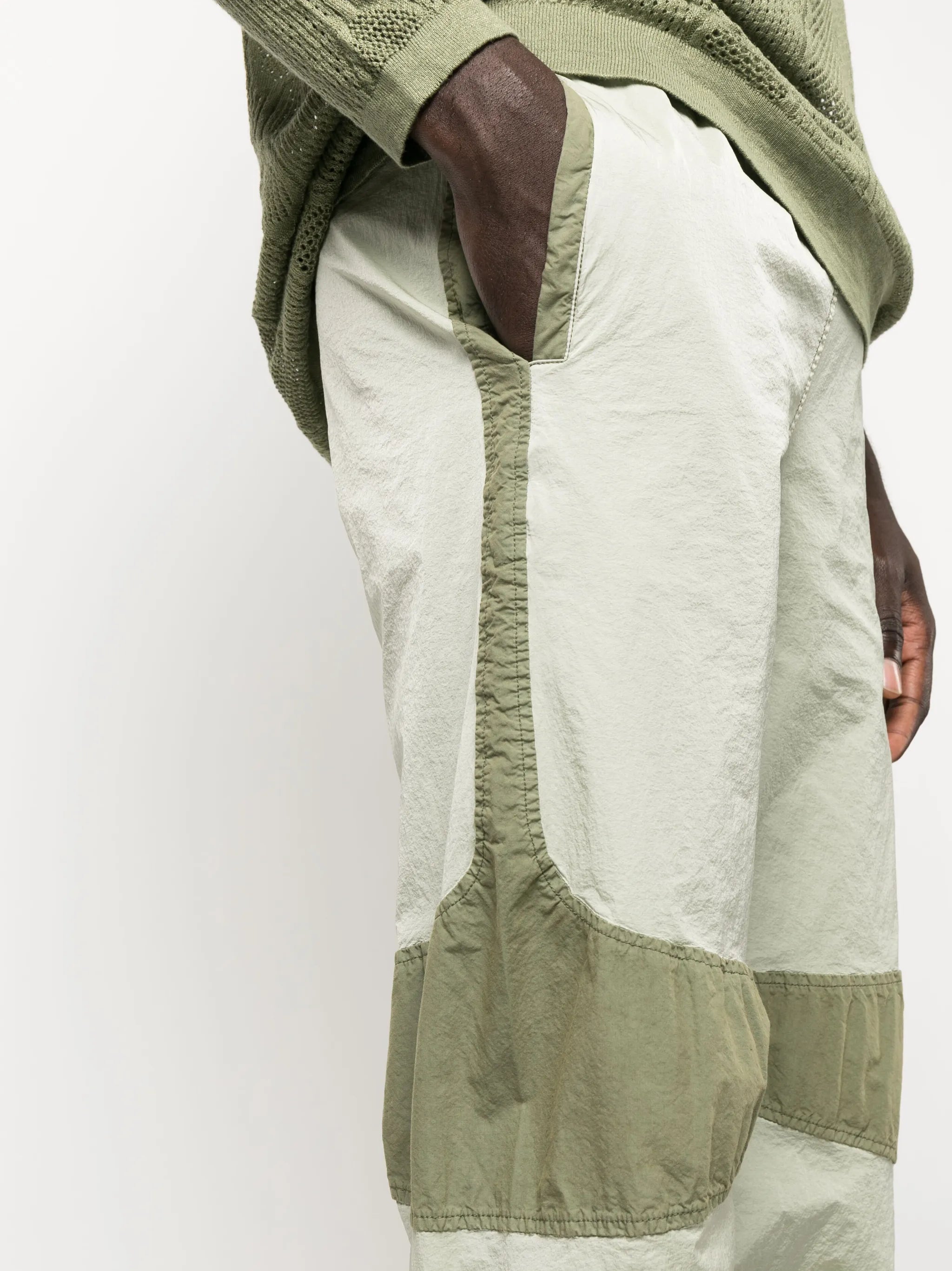 panelled-design track pants