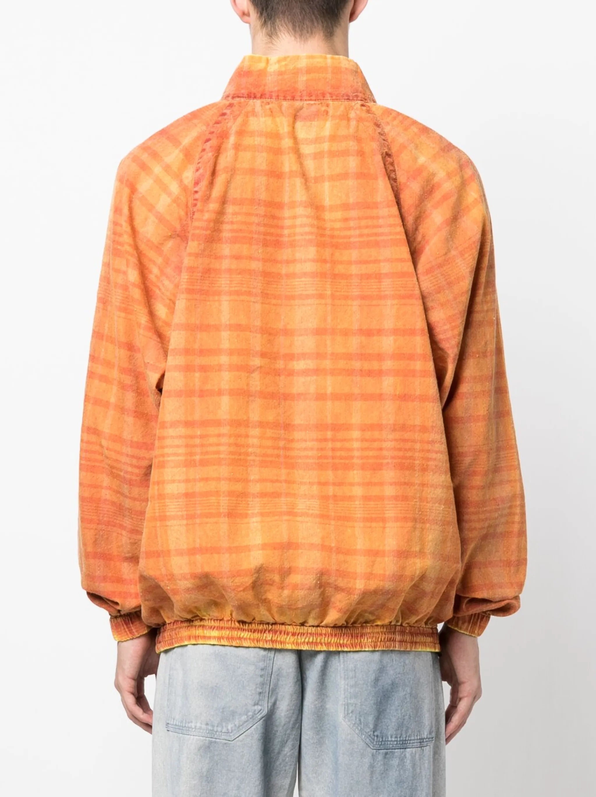 Graenmo checked half-zip sweatshirt
