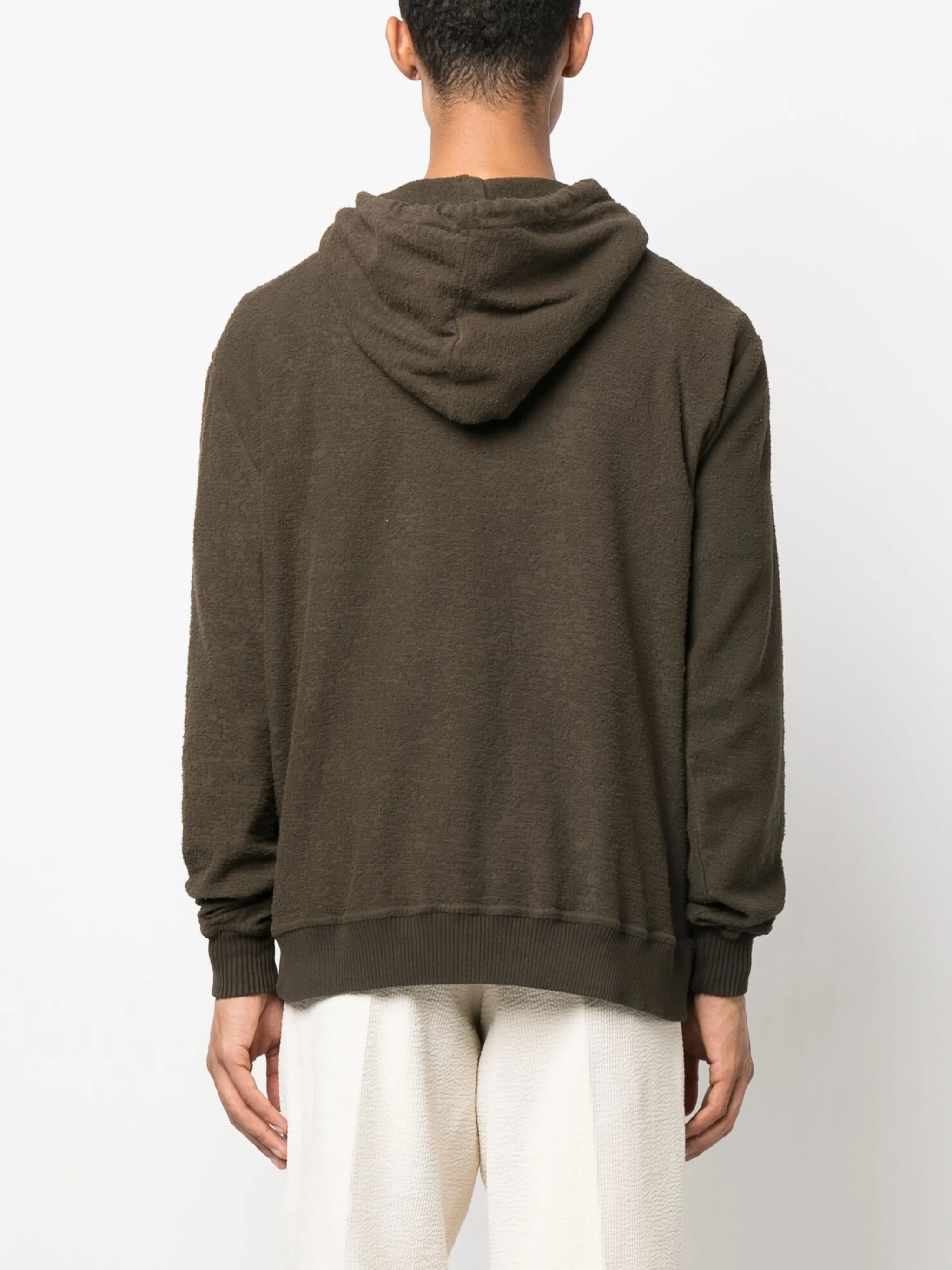 hooded knitted sweater
