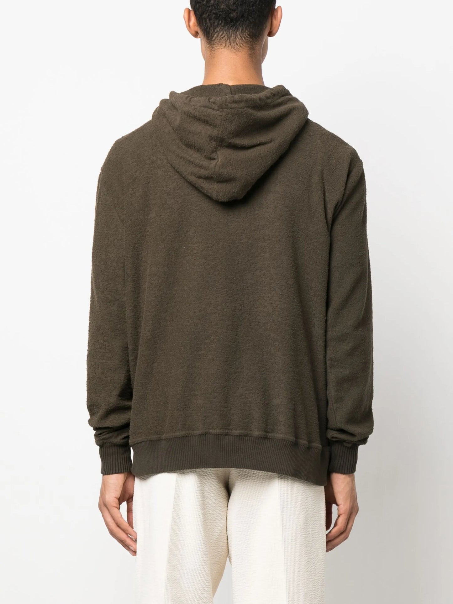 hooded knitted sweater