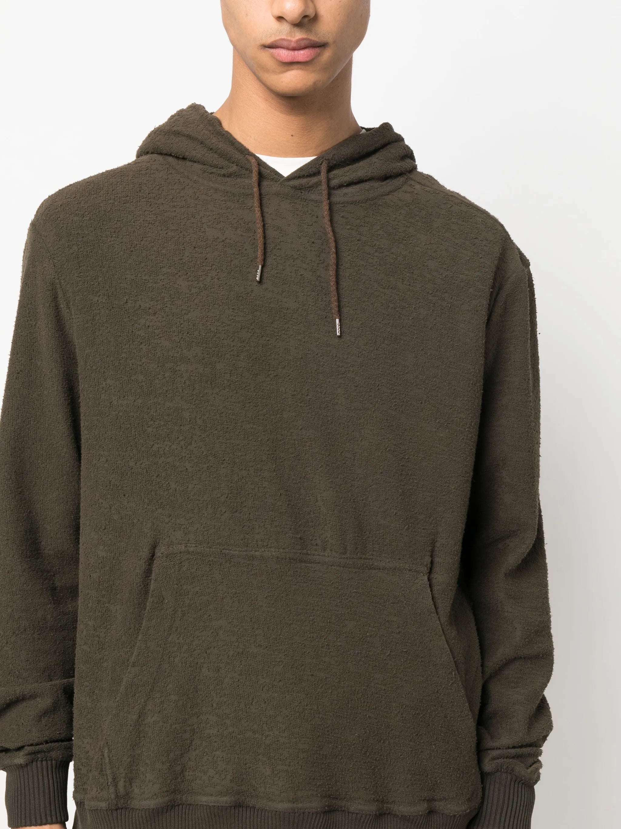 hooded knitted sweater