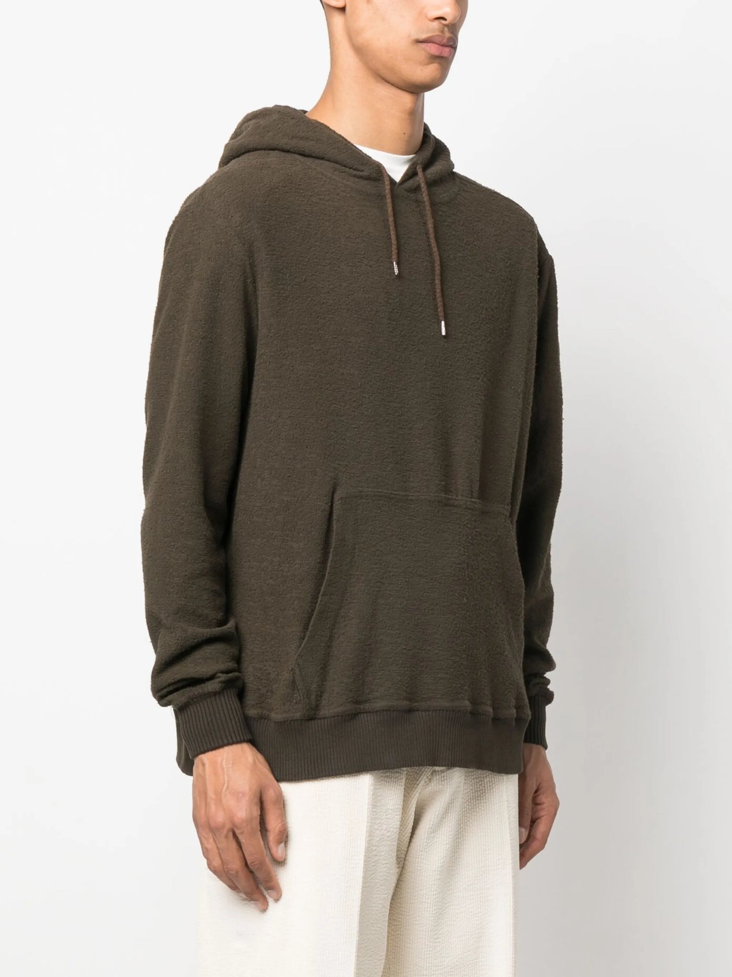 hooded knitted sweater