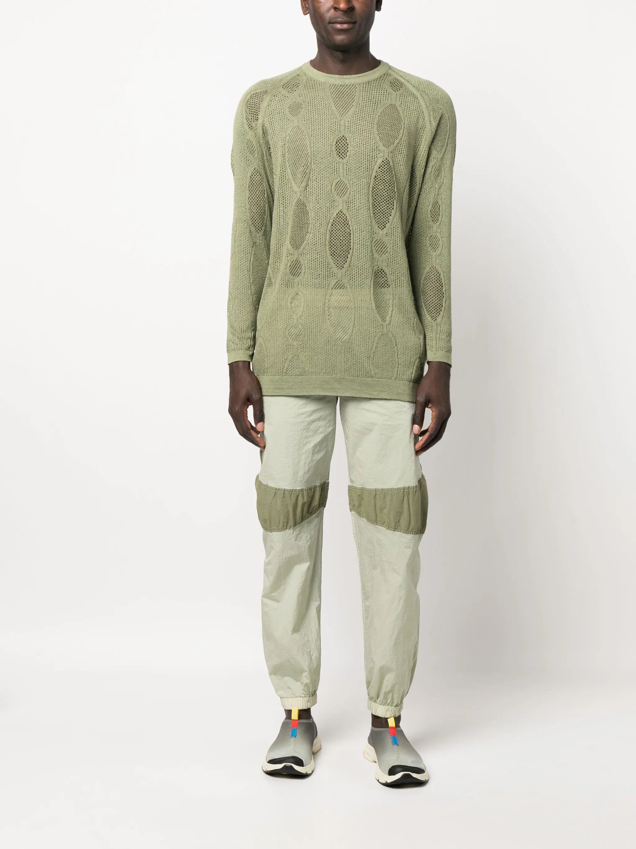 open knit jumper