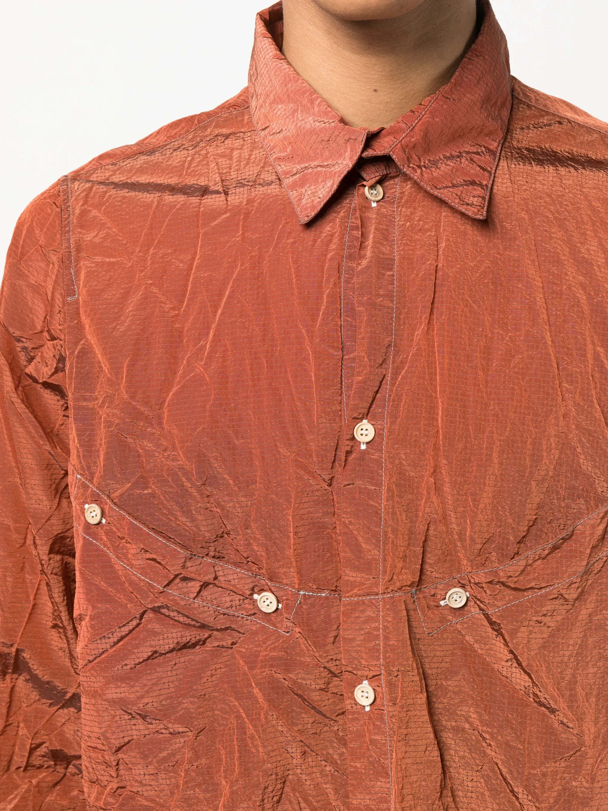 long-sleeve buttoned shirt