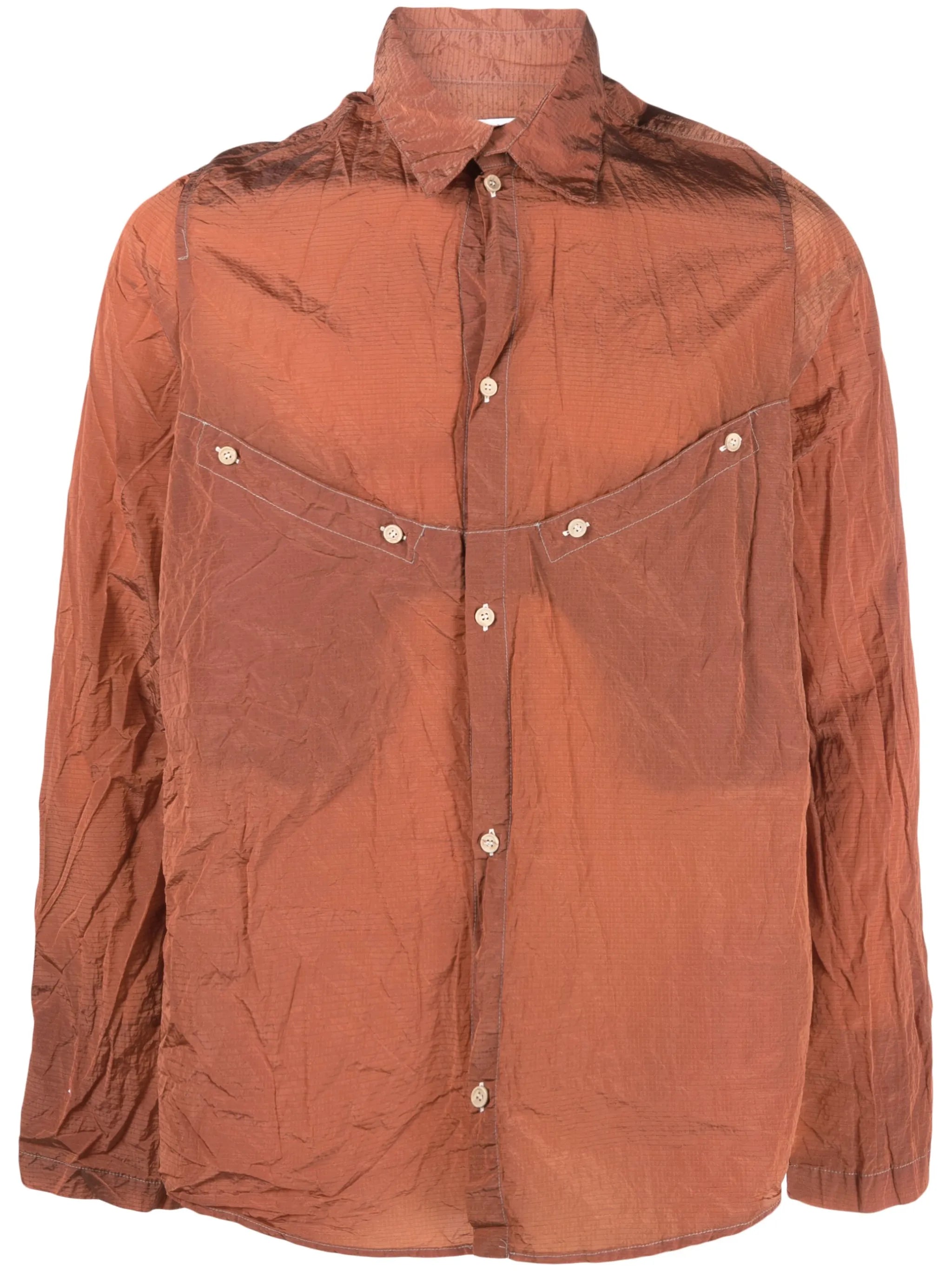 long-sleeve buttoned shirt