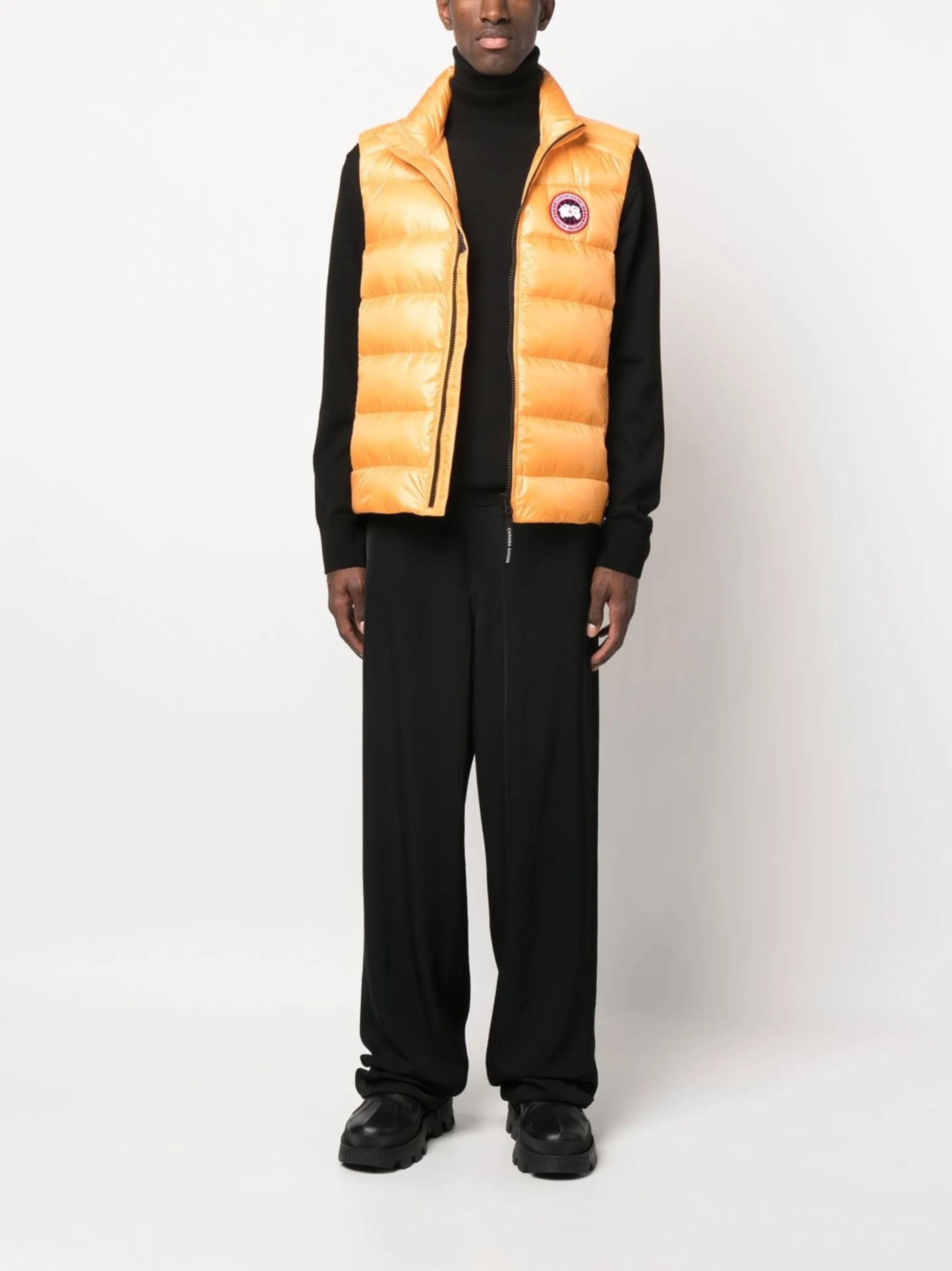 logo-patch padded gilet