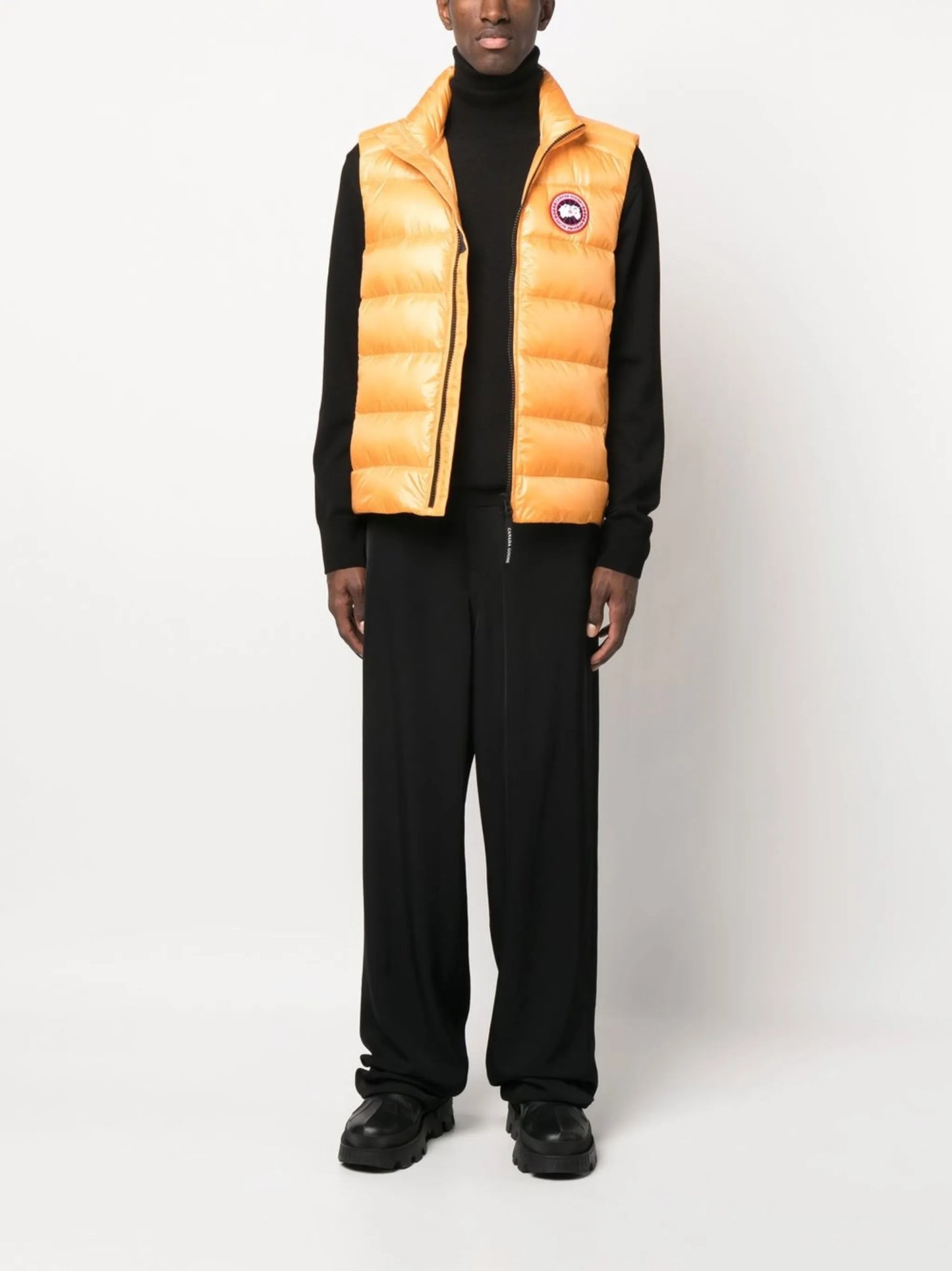 logo-patch padded gilet