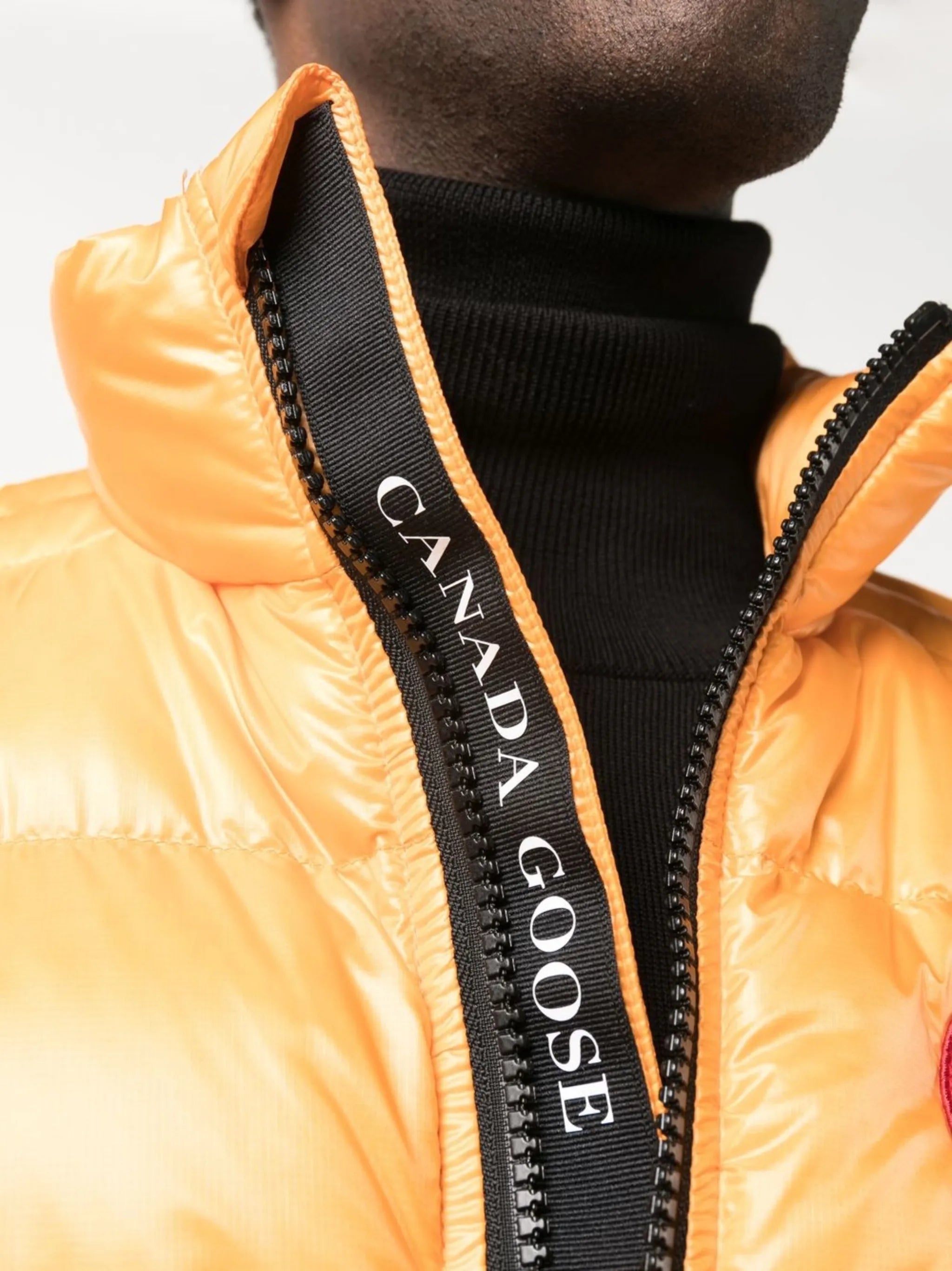 logo-patch padded gilet