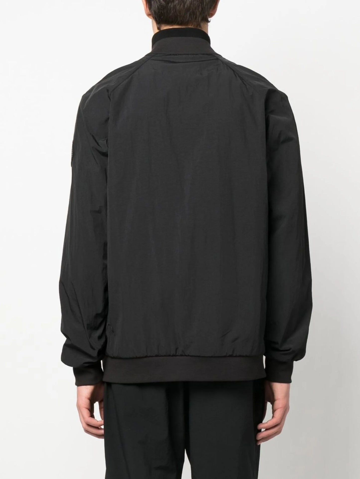 logo-patch bomber jacket