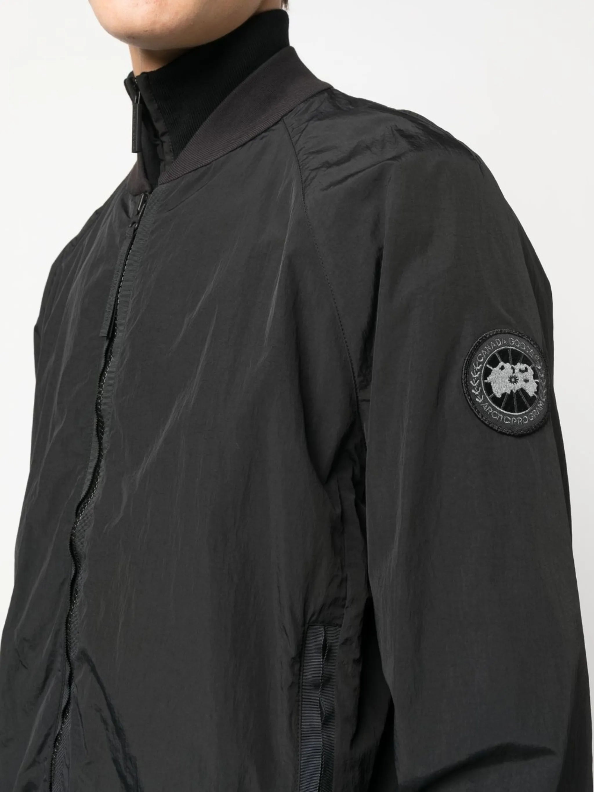 logo-patch bomber jacket
