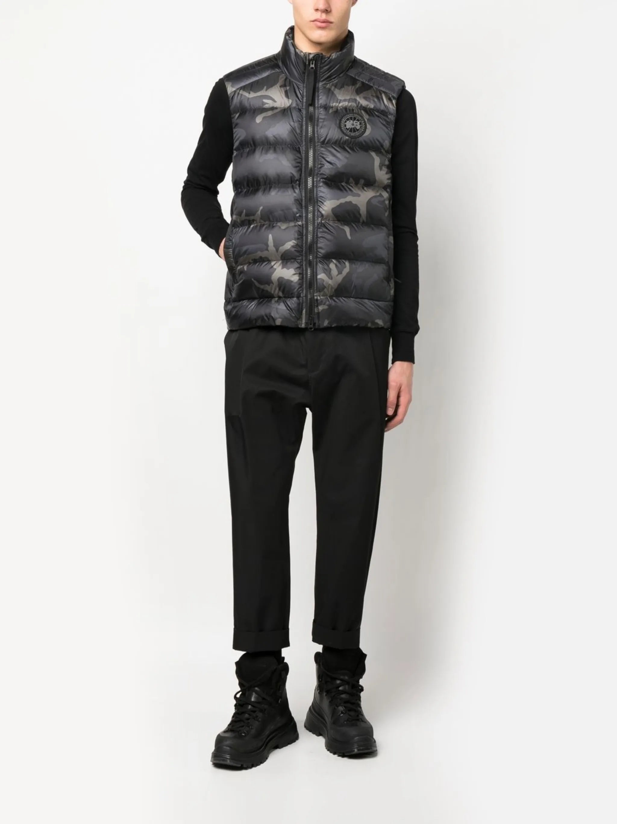 Crofton camouflage-print gilet