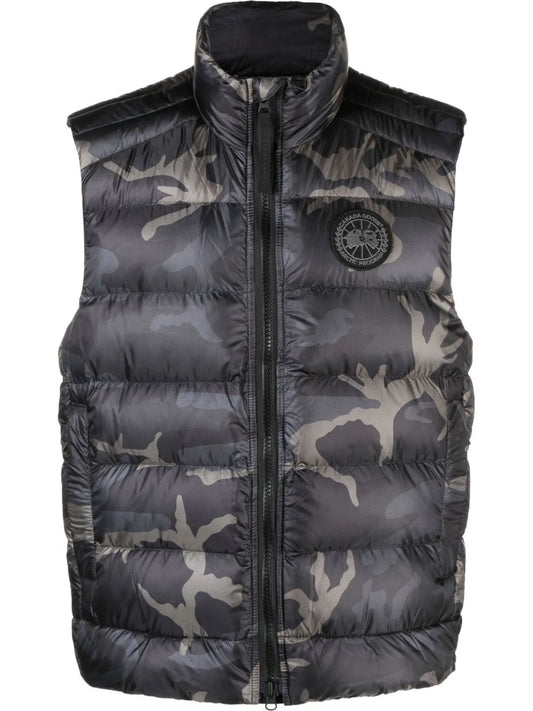 Crofton camouflage-print gilet