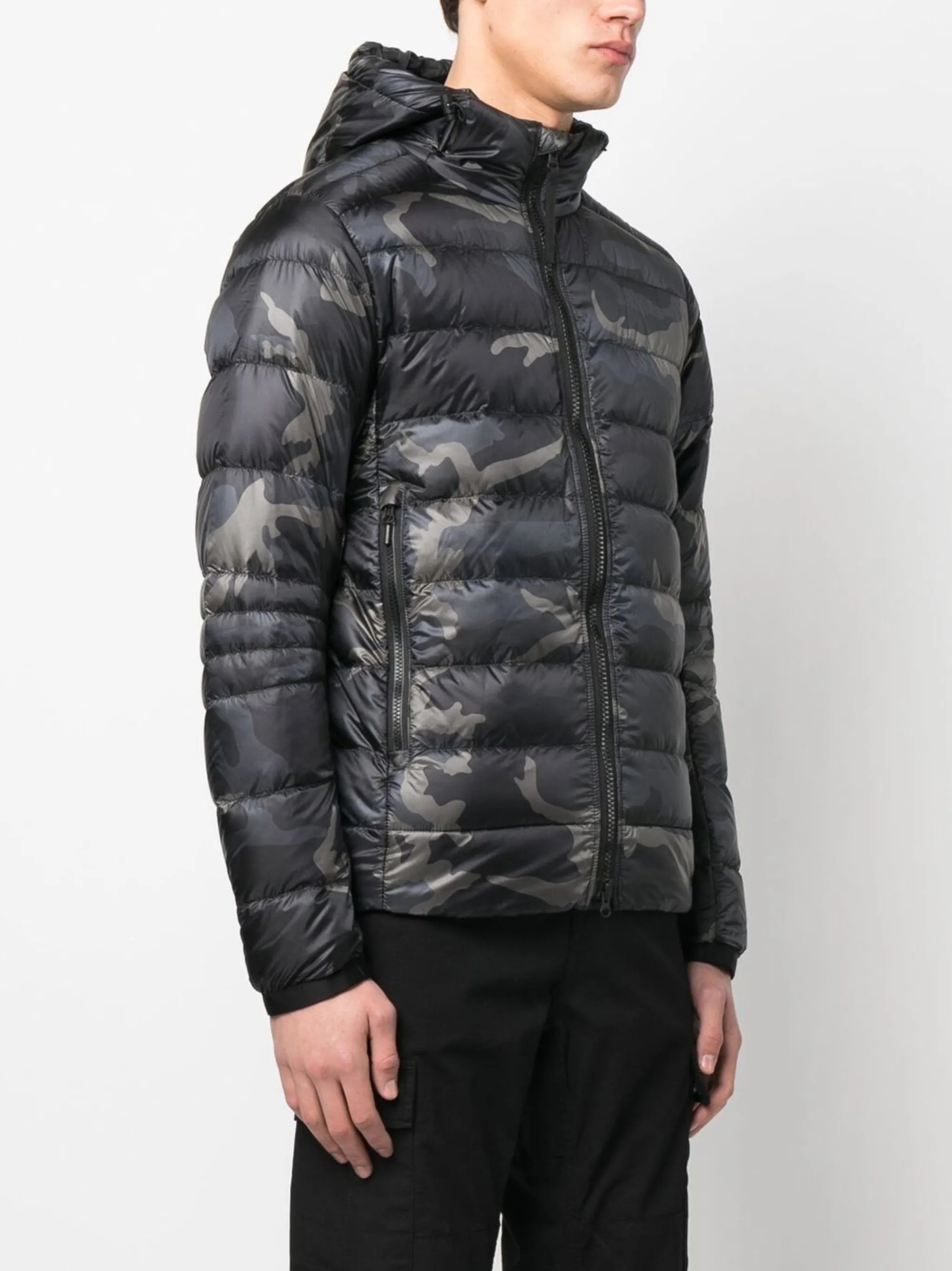 Crofton logo-patch padded jacket