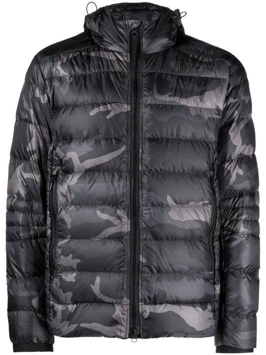 Crofton logo-patch padded jacket