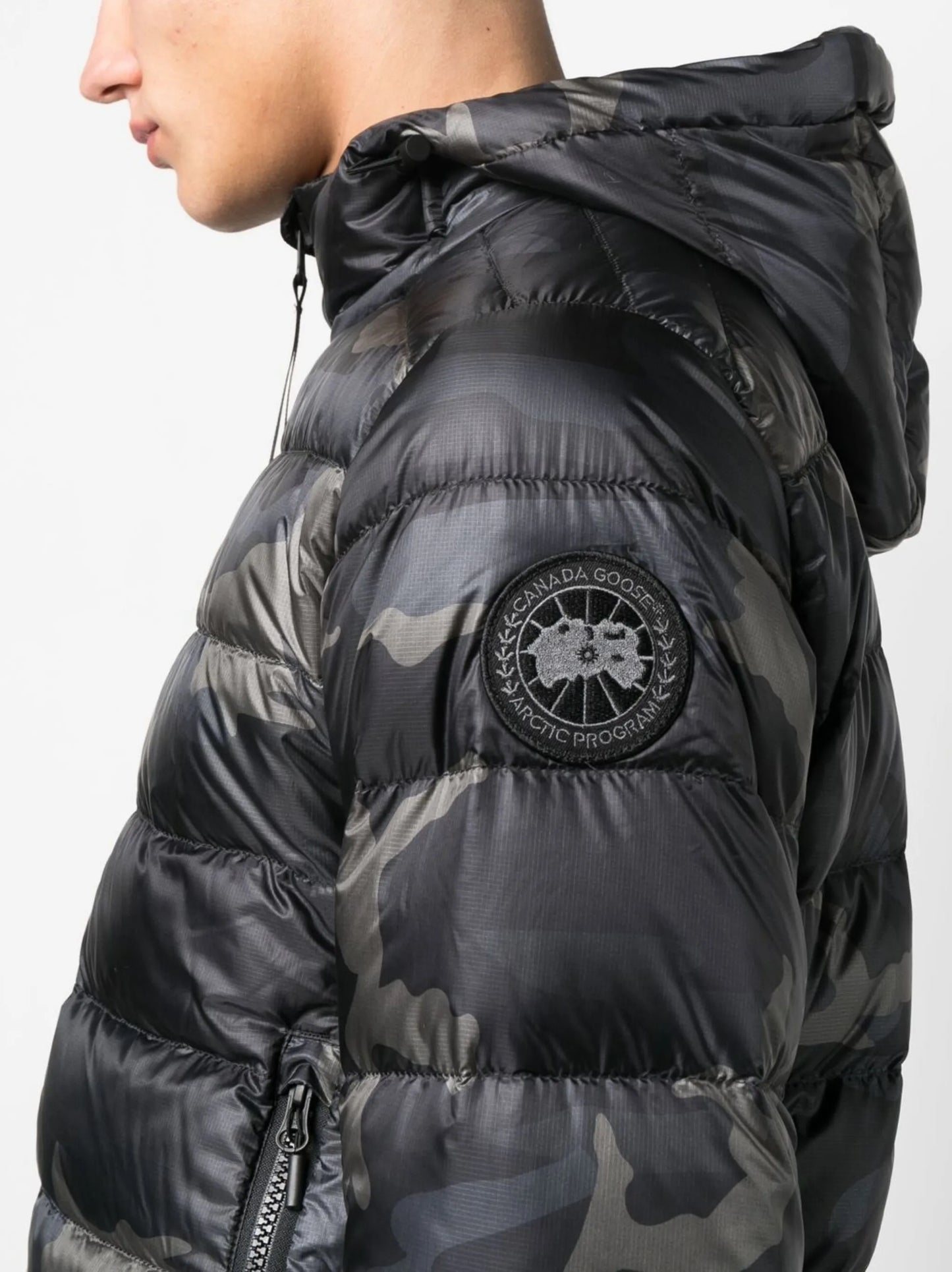 Crofton logo-patch padded jacket