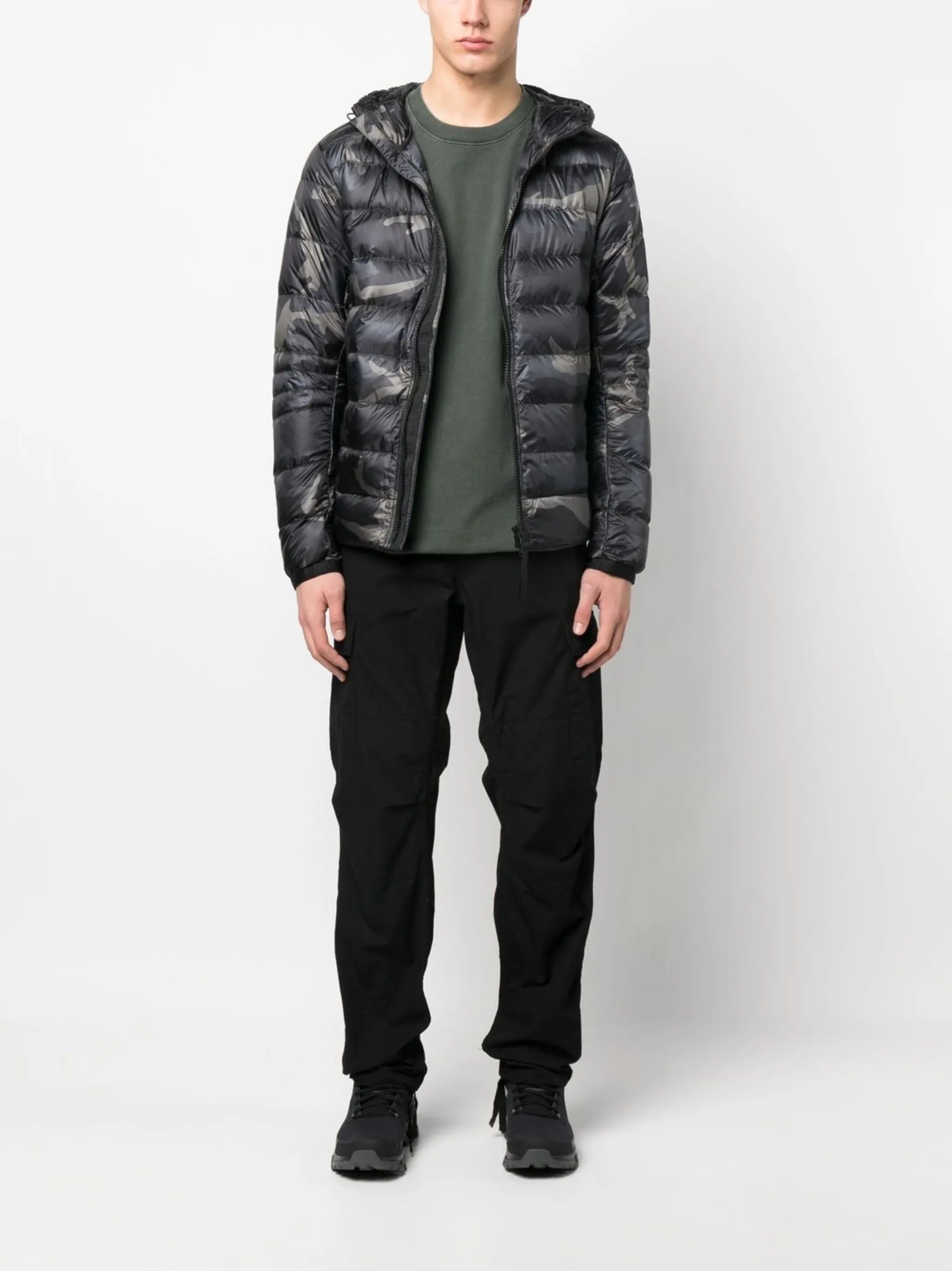 Crofton logo-patch padded jacket