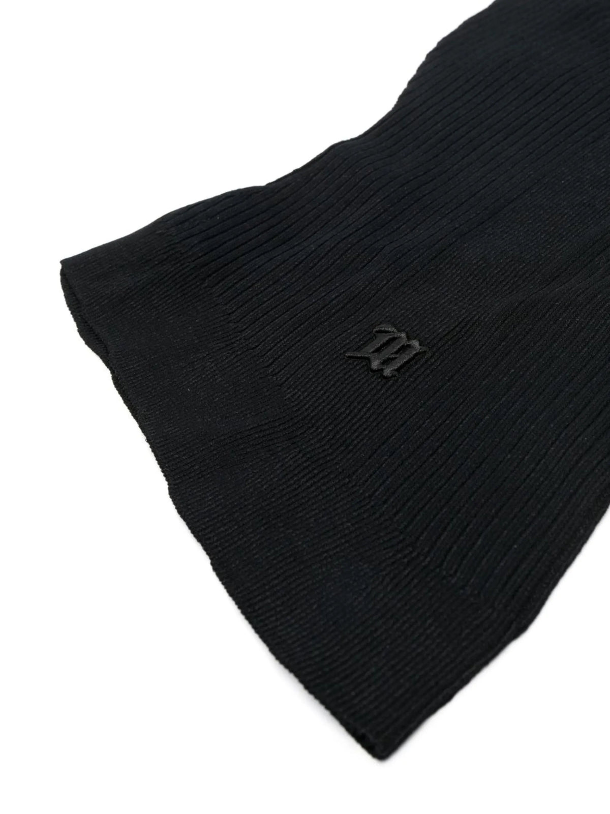 logo-embroidered knitted balaclava