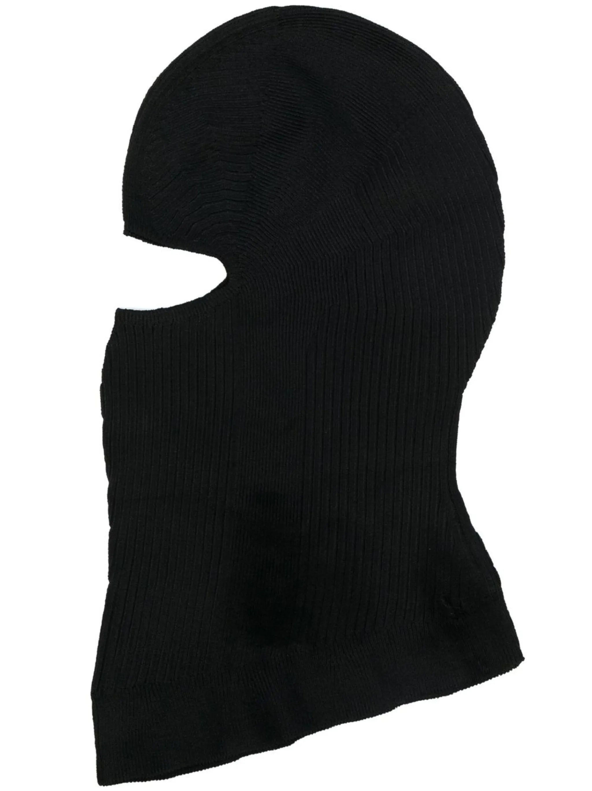 logo-embroidered knitted balaclava