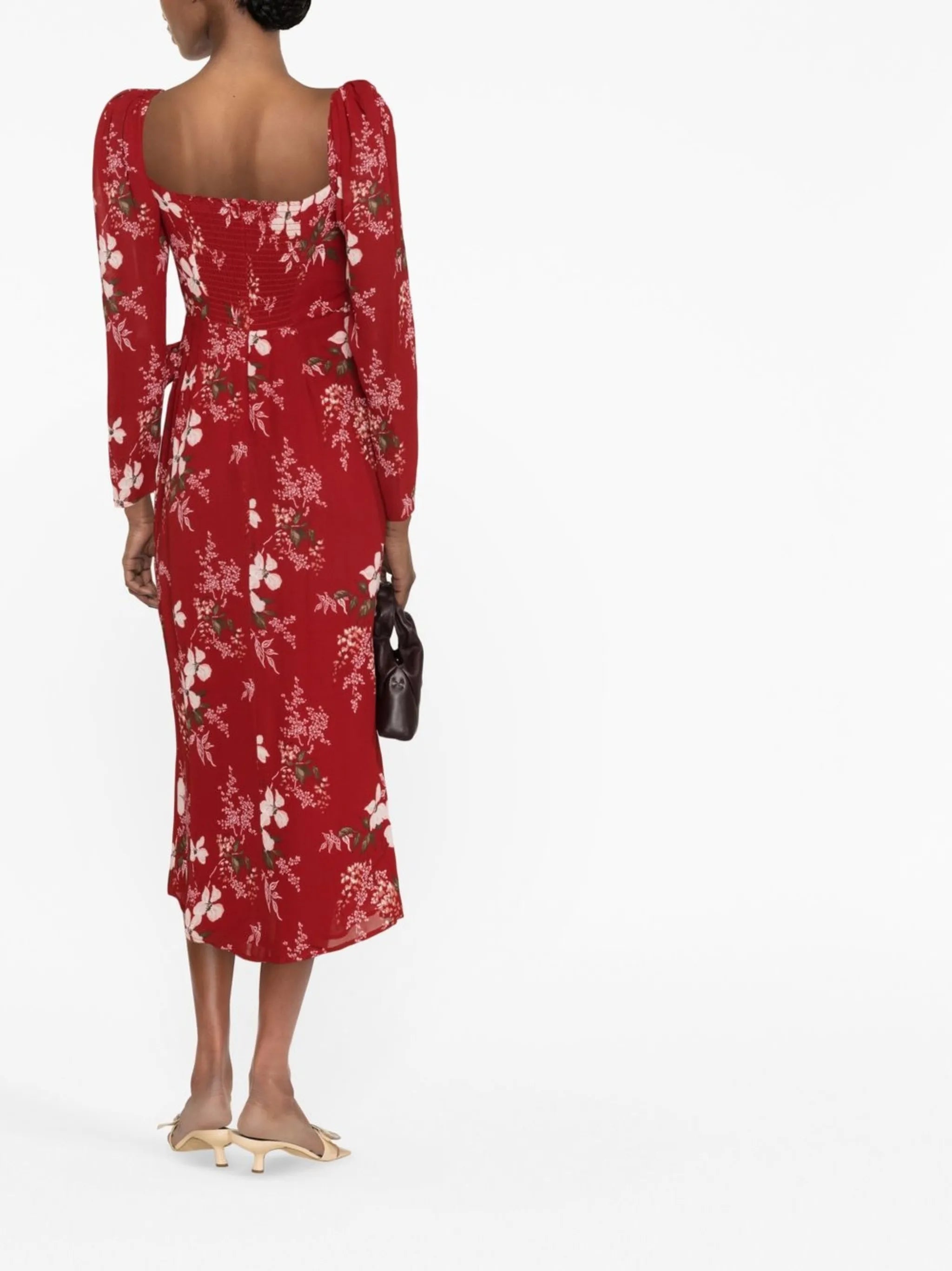 Theo floral-print dress