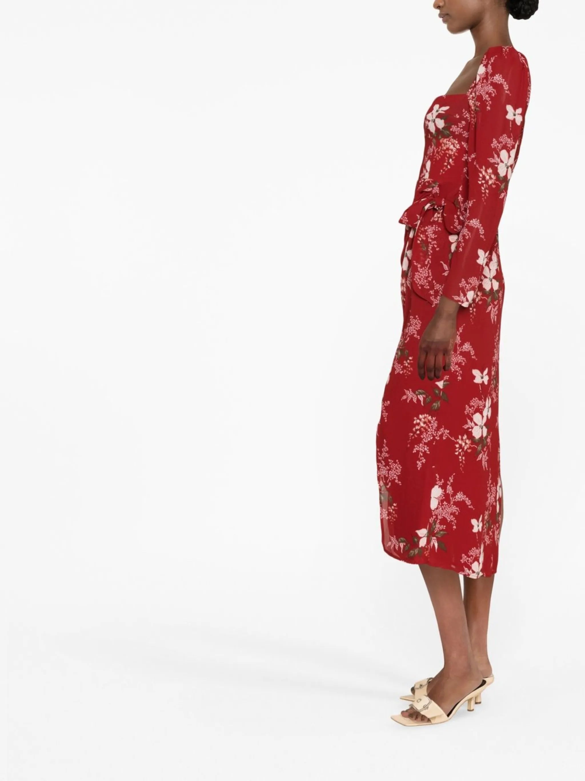 Theo floral-print dress