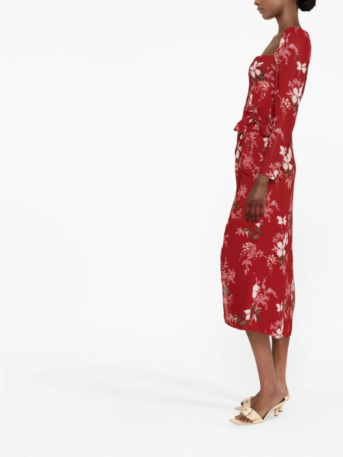 Theo floral-print dress