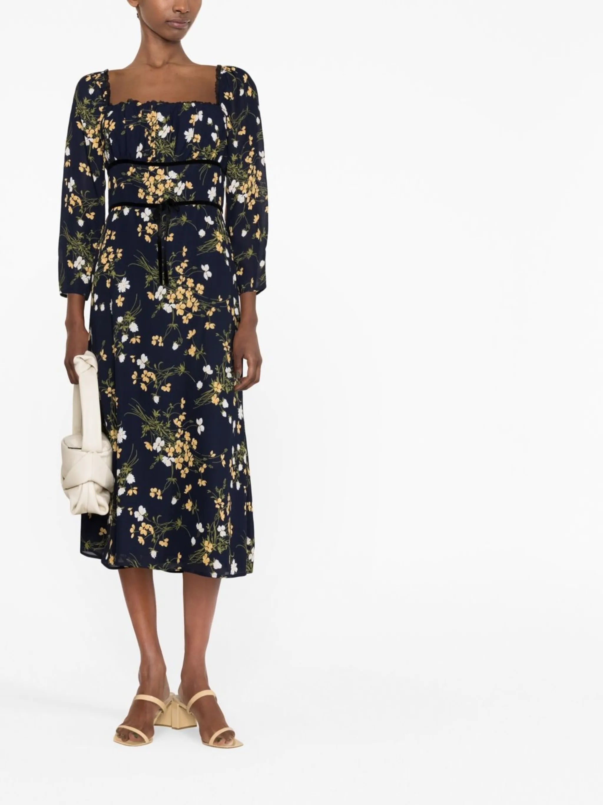 Pennie floral-print midi dress