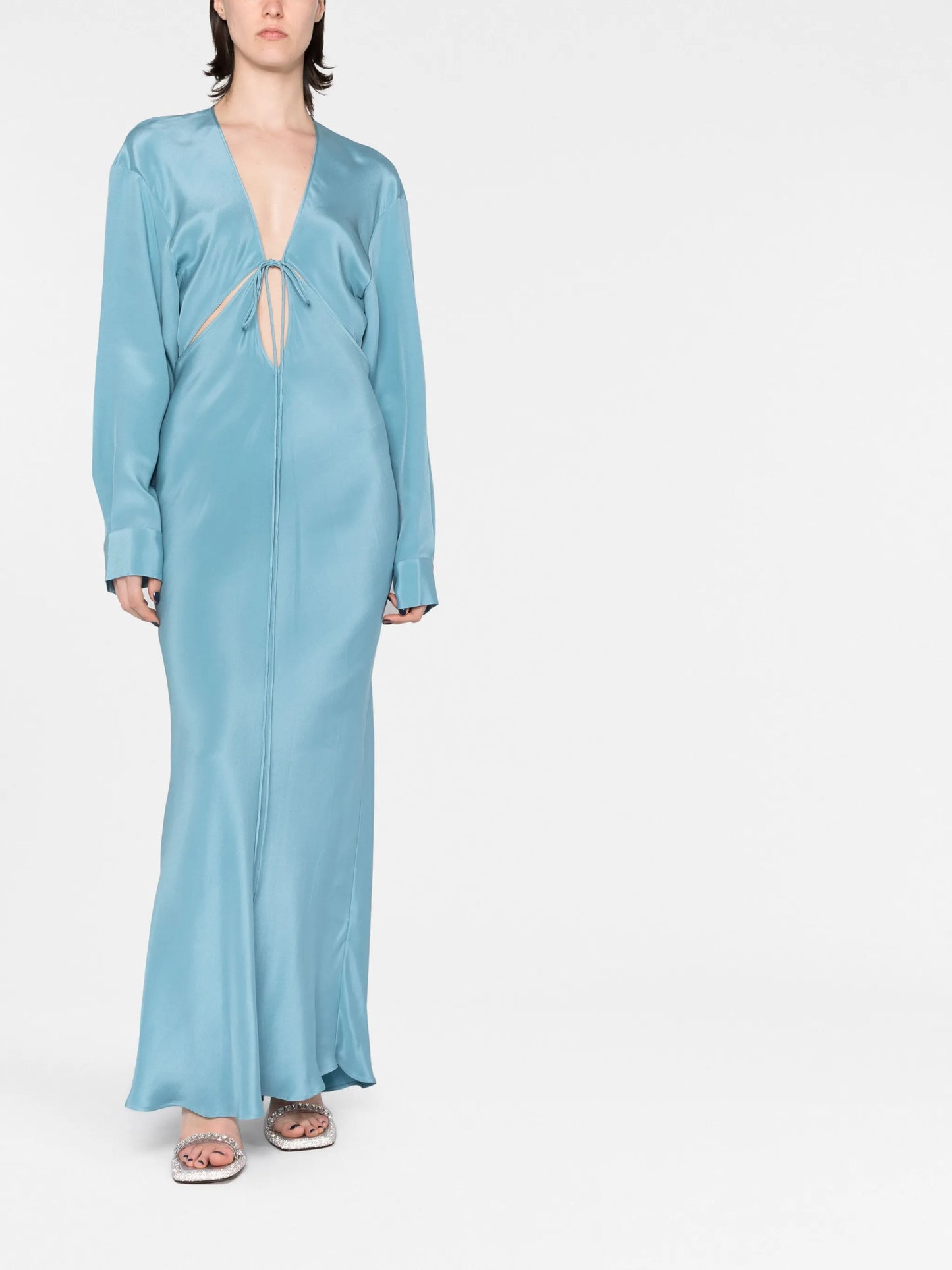 Triquetra V-neck gown