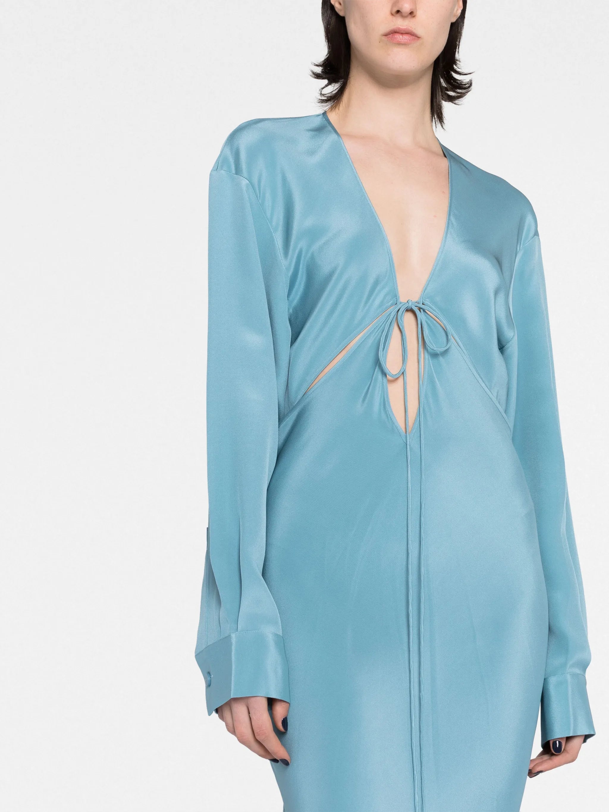 Triquetra V-neck gown