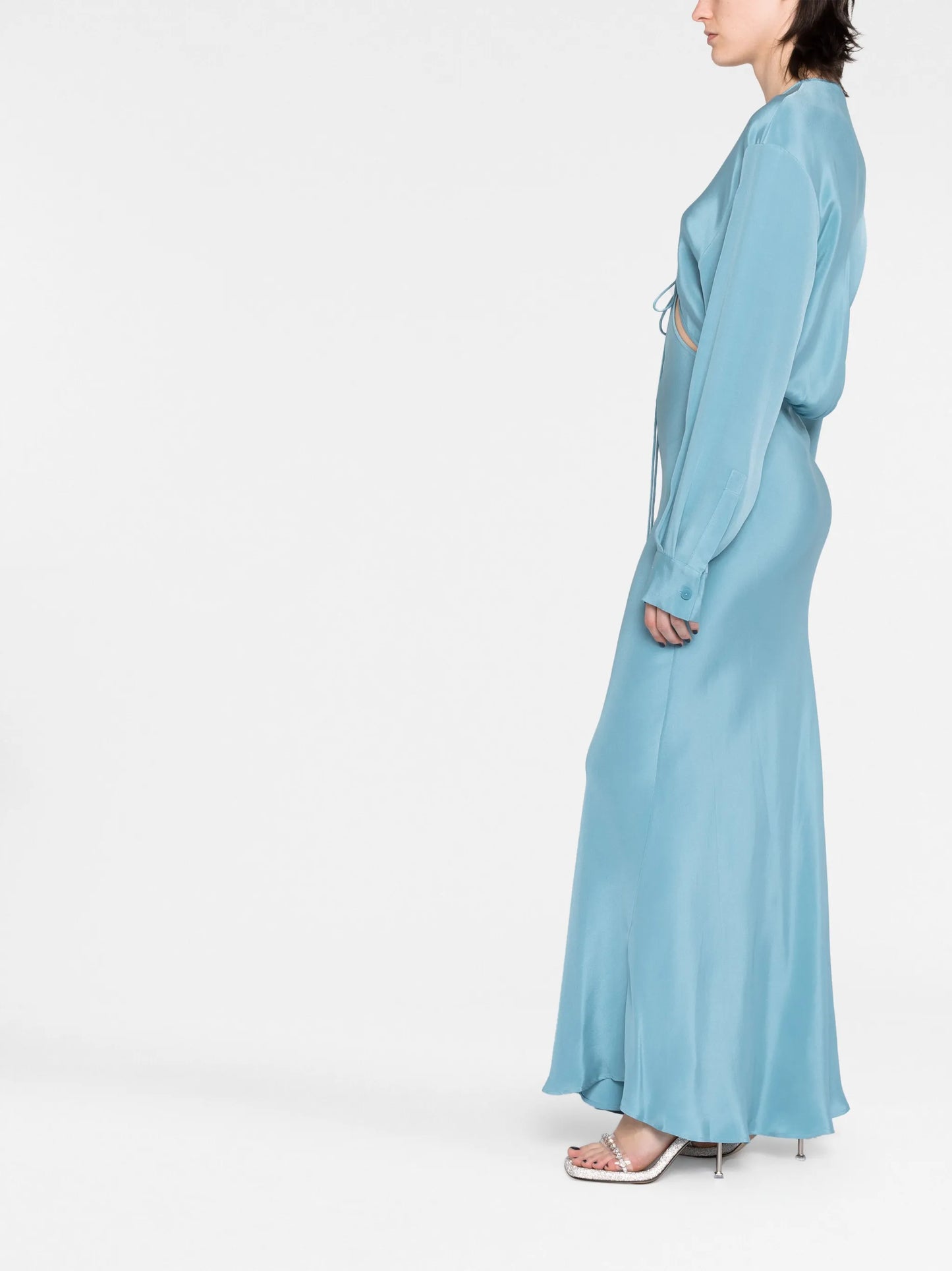Triquetra V-neck gown