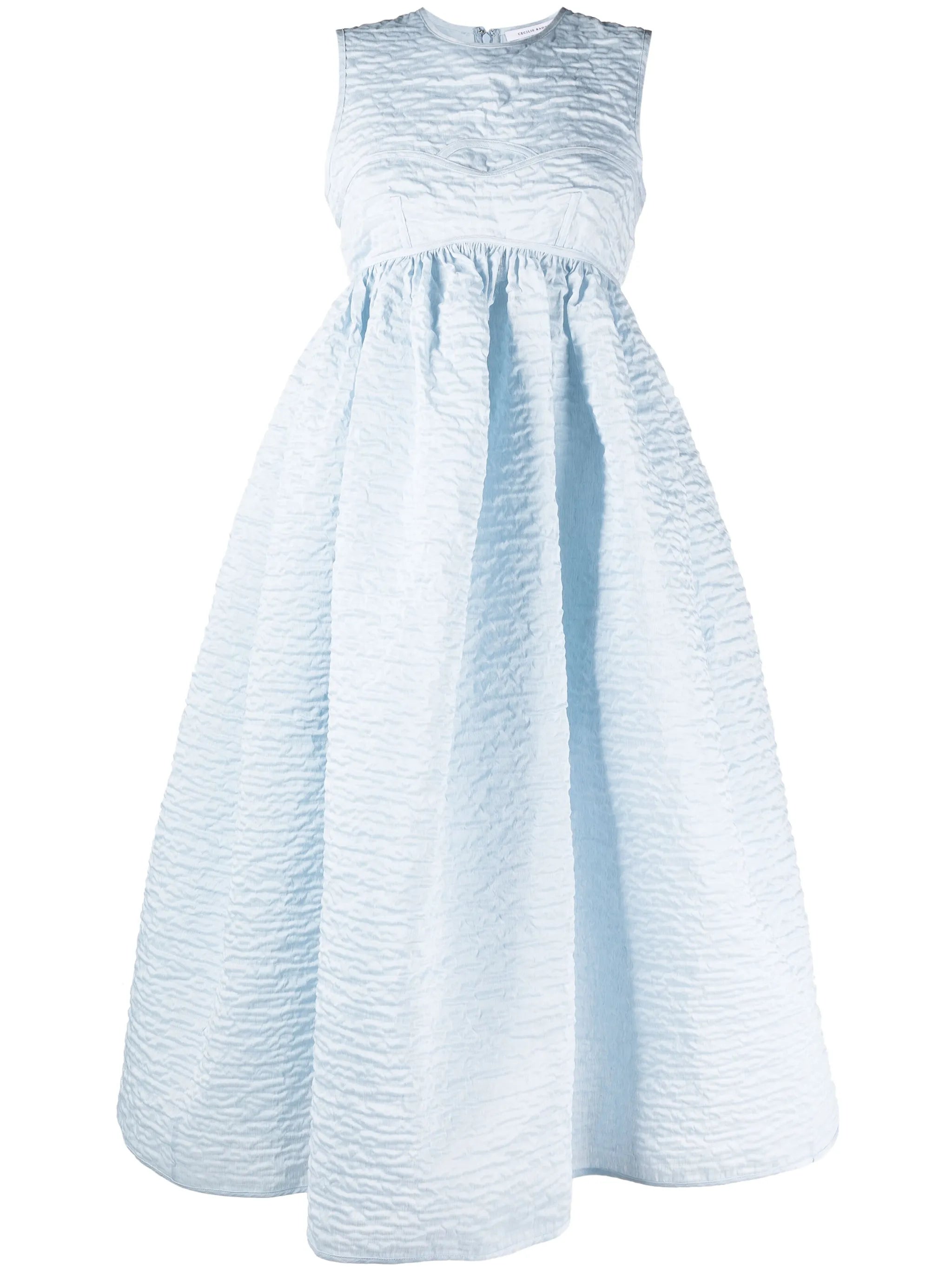 Soleil matelassé midi dress