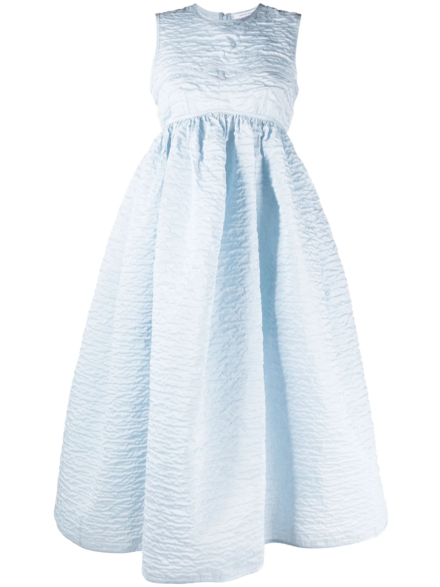 Soleil matelassé midi dress