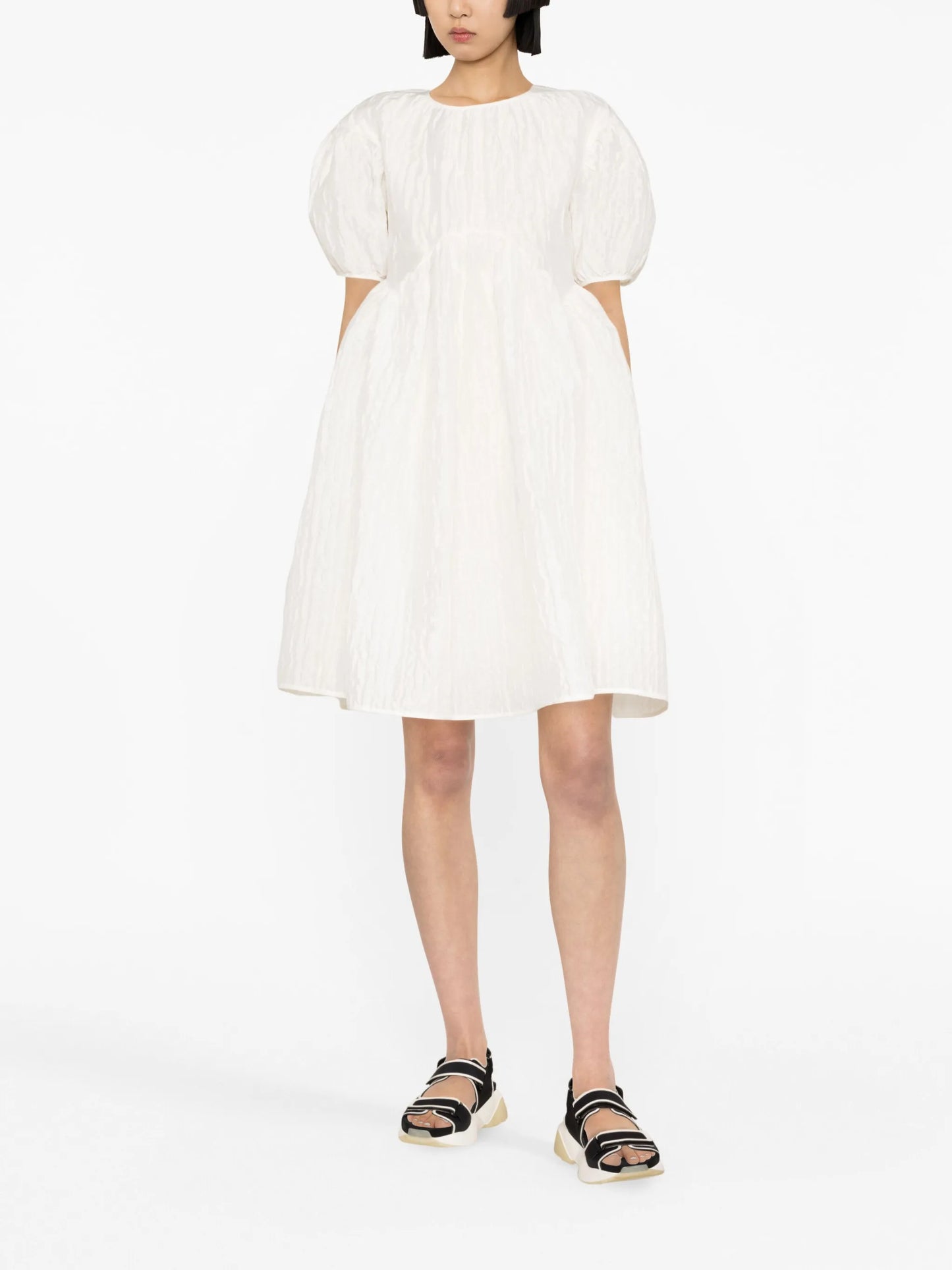 Thelma puff-sleeve dress