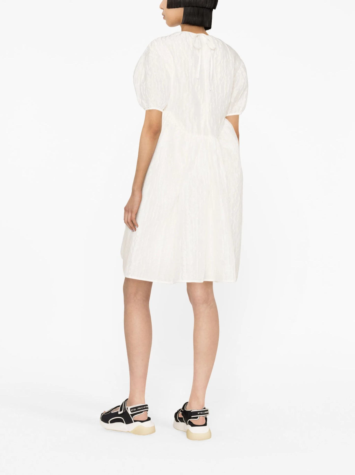 Thelma puff-sleeve dress