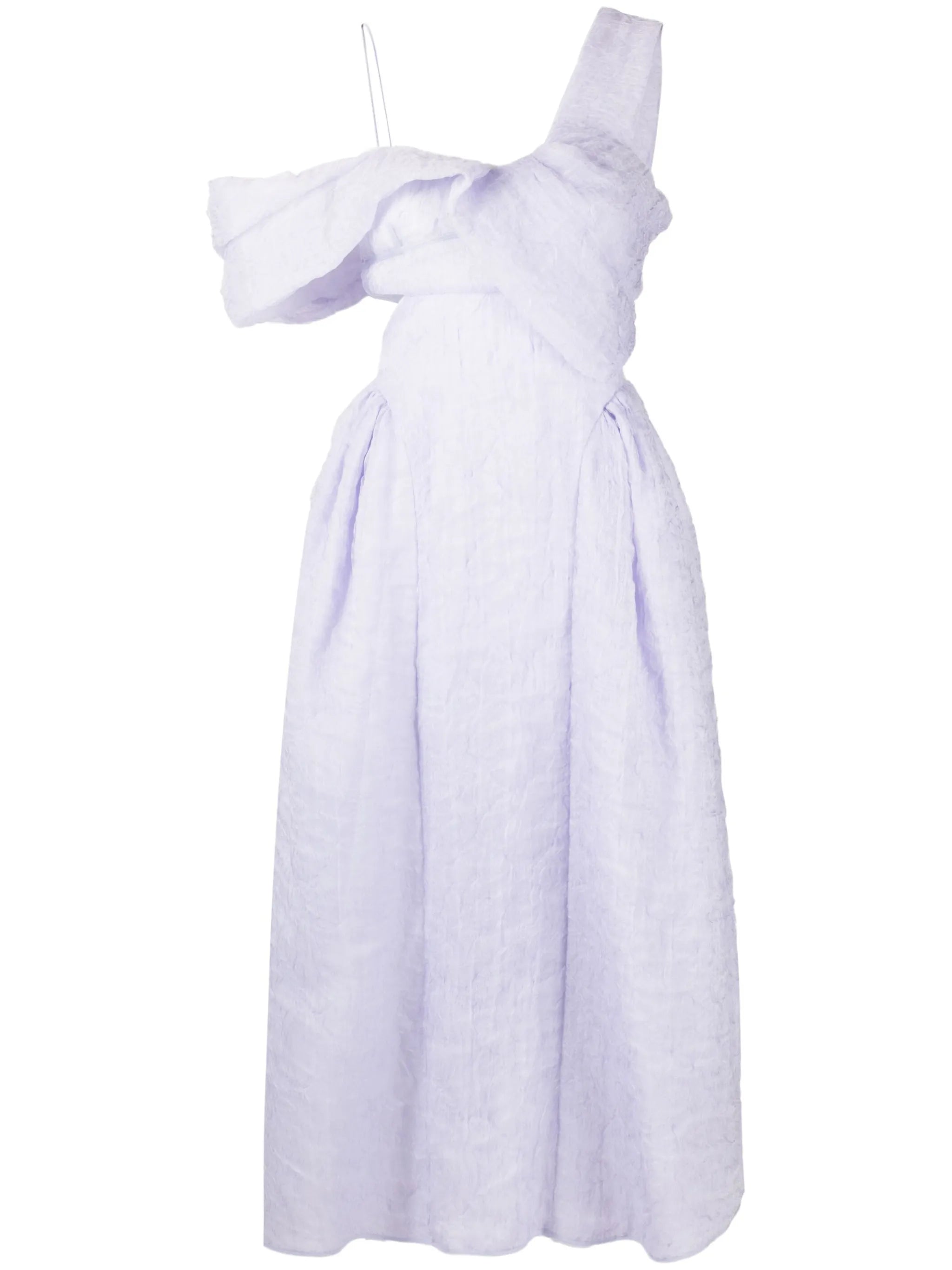 Sonja off-shoulder matelassé dress